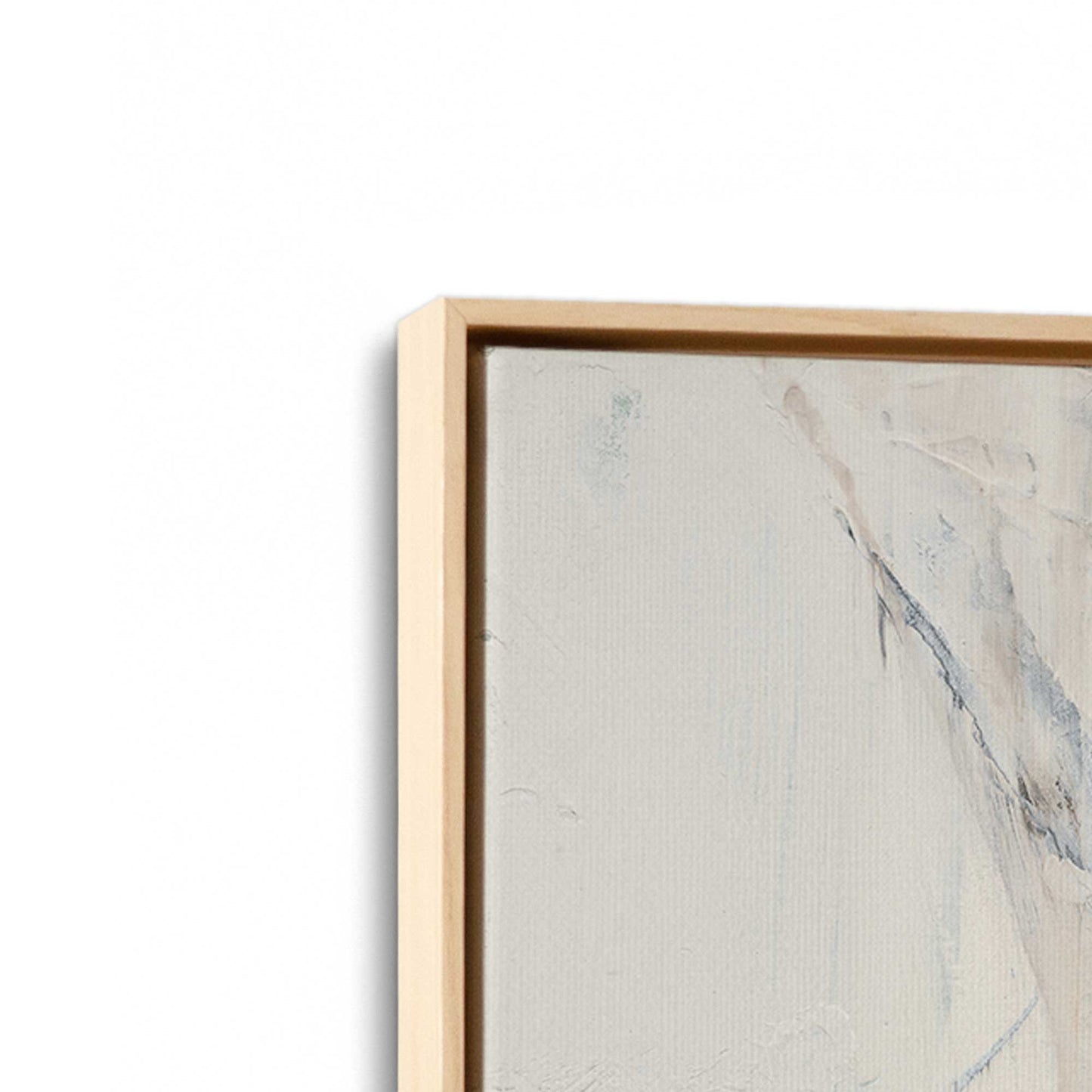 [Color:American Maple], Picture of art in a American Maple frame at an angle