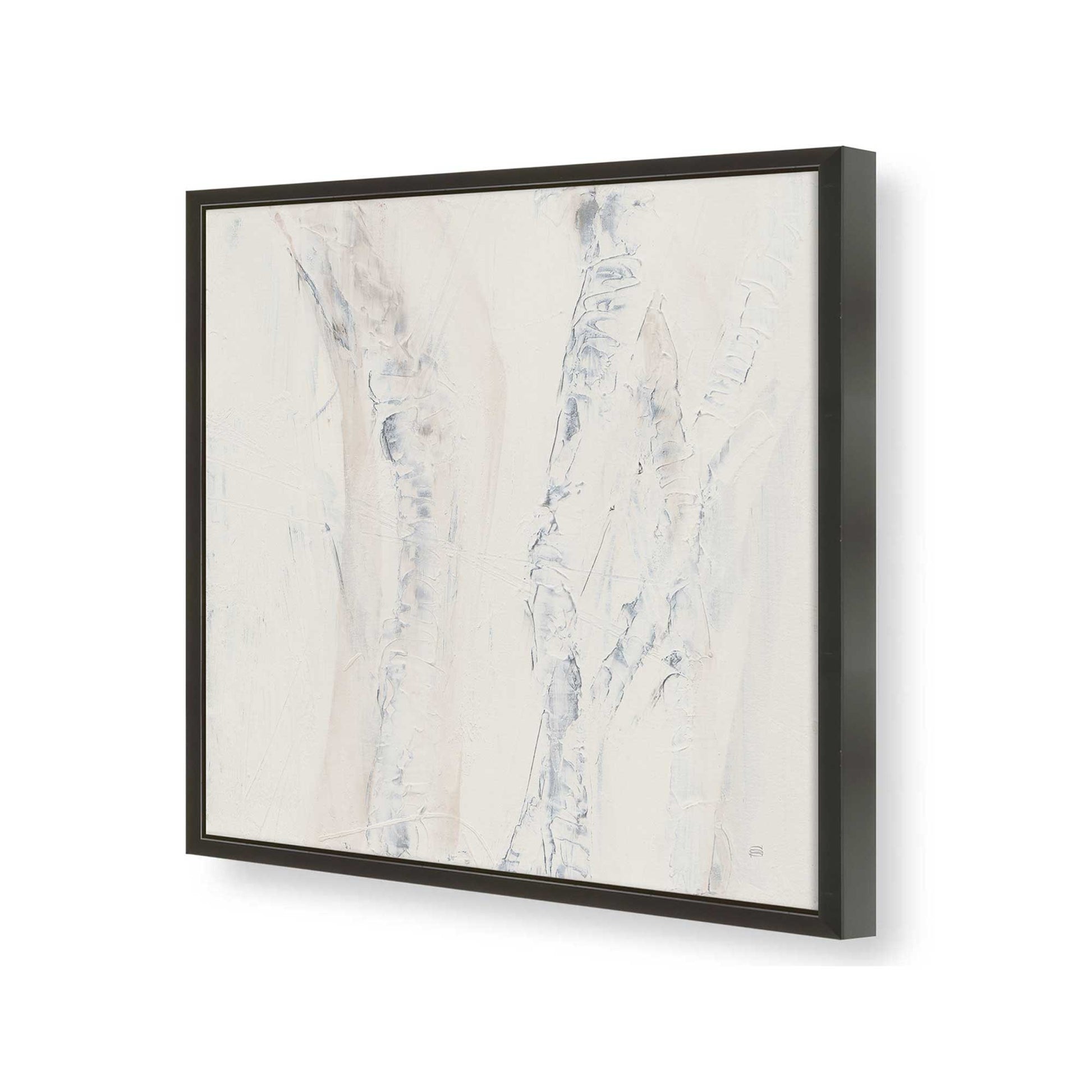 [Color:Satin Black], Picture of art in a Satin Black frame of the corner