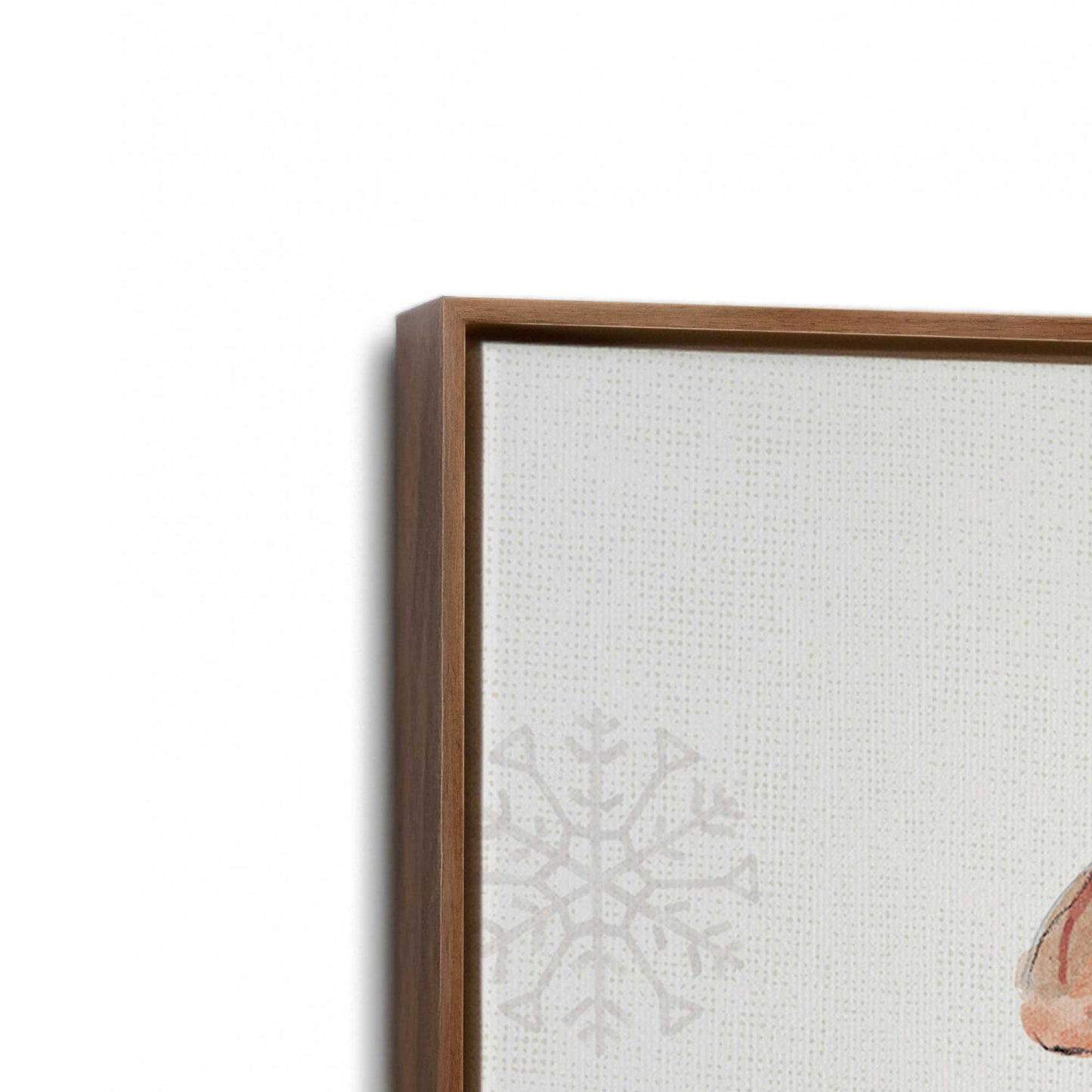 [Color:Walnut], Picture of art in a Walnut frame at an angle