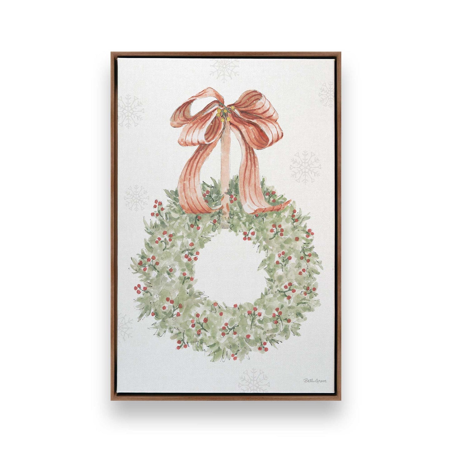 [Color:Walnut], Picture of art in a Walnut frame