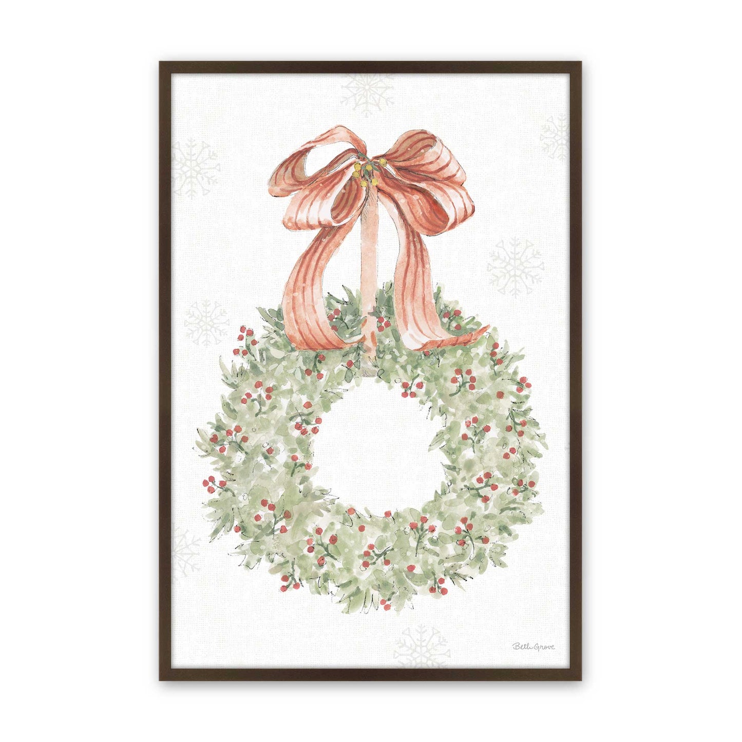 [Color:Brown], Picture of art in a Brown frame