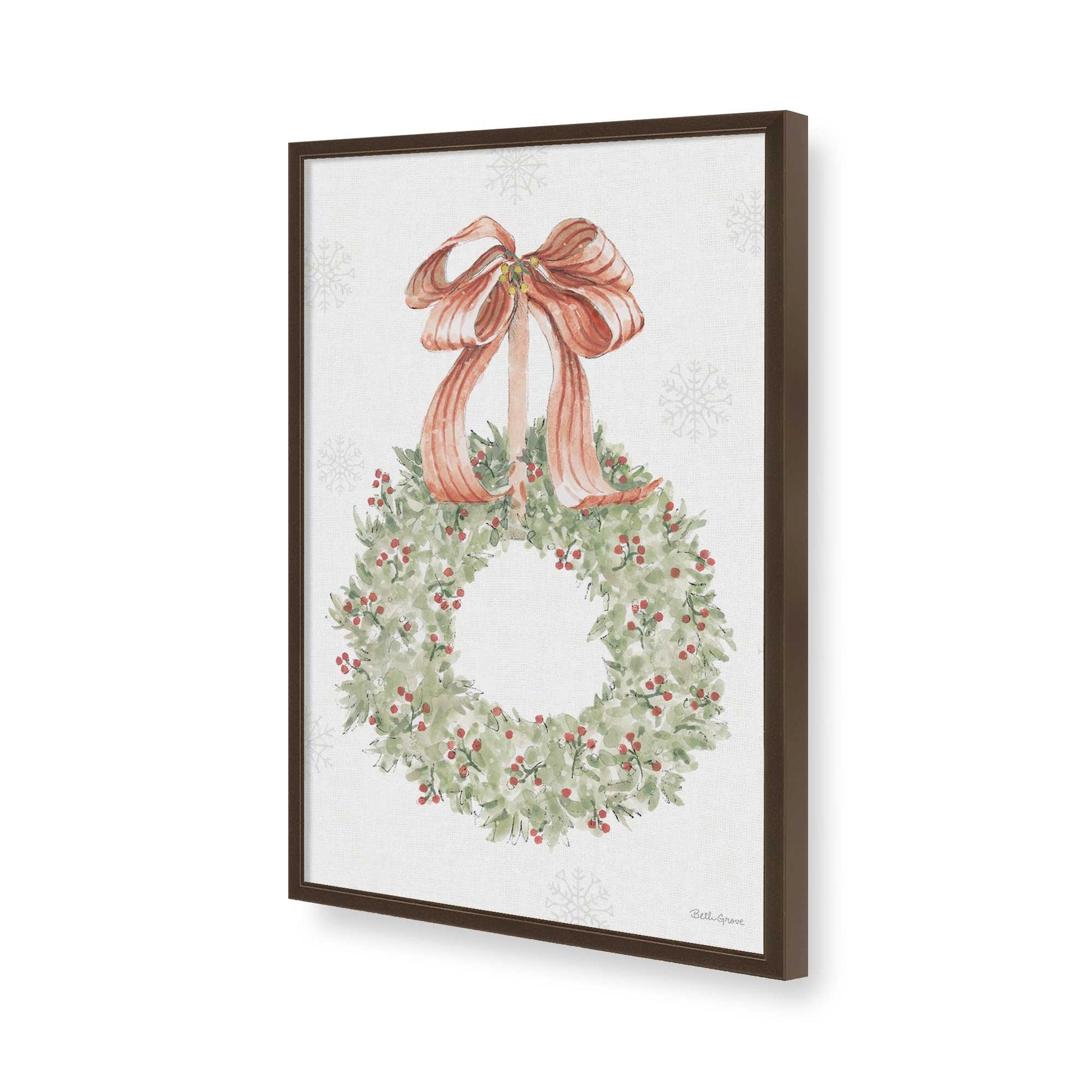 [Color:Belvinder Brown], Picture of art in a Belvinder Brown frame of the corner