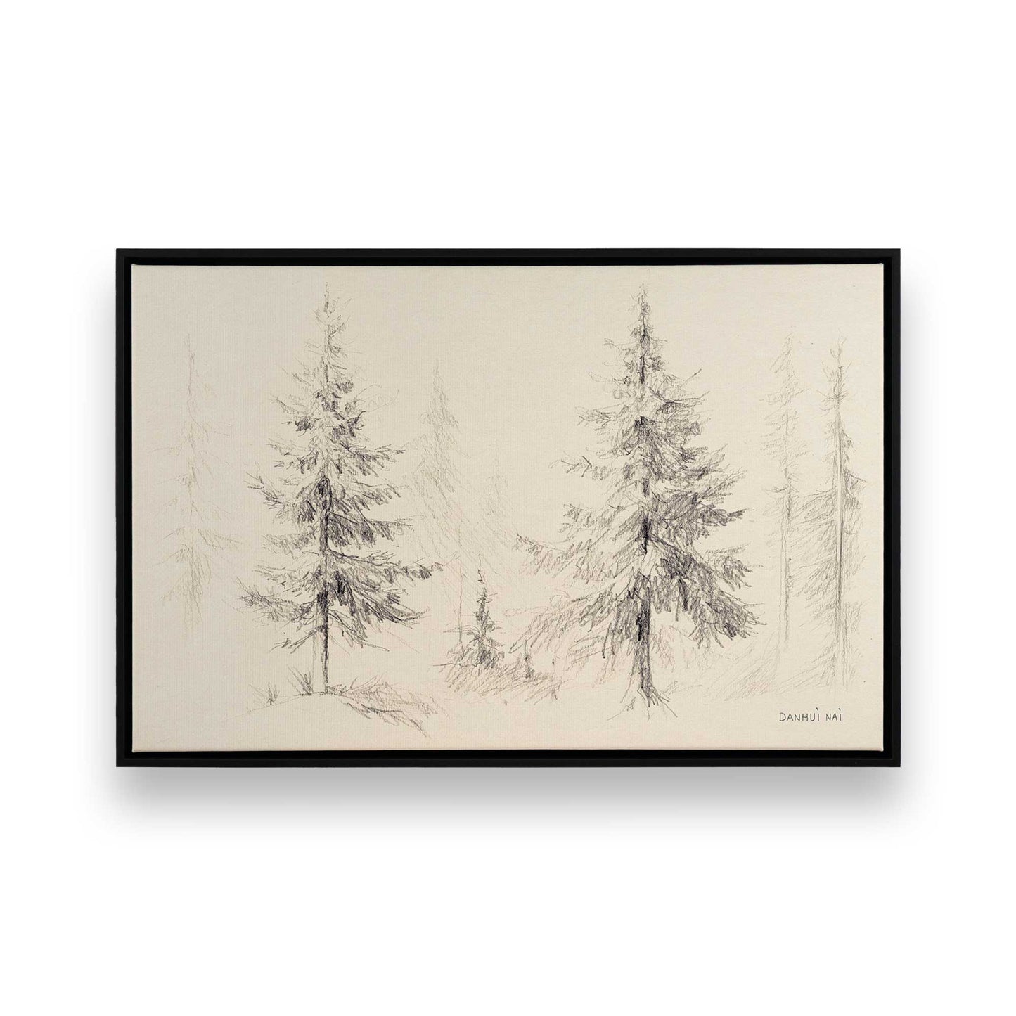 [Color:Satin Black], Picture of art in a Satin Black frame