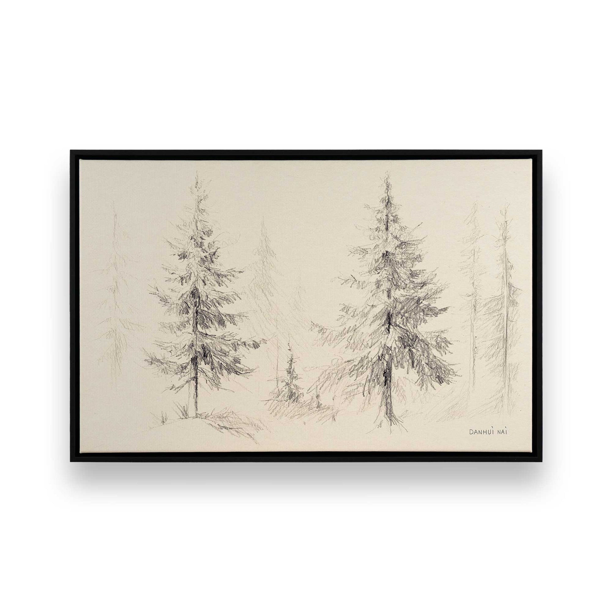 [Color:Satin Black], Picture of art in a Satin Black frame