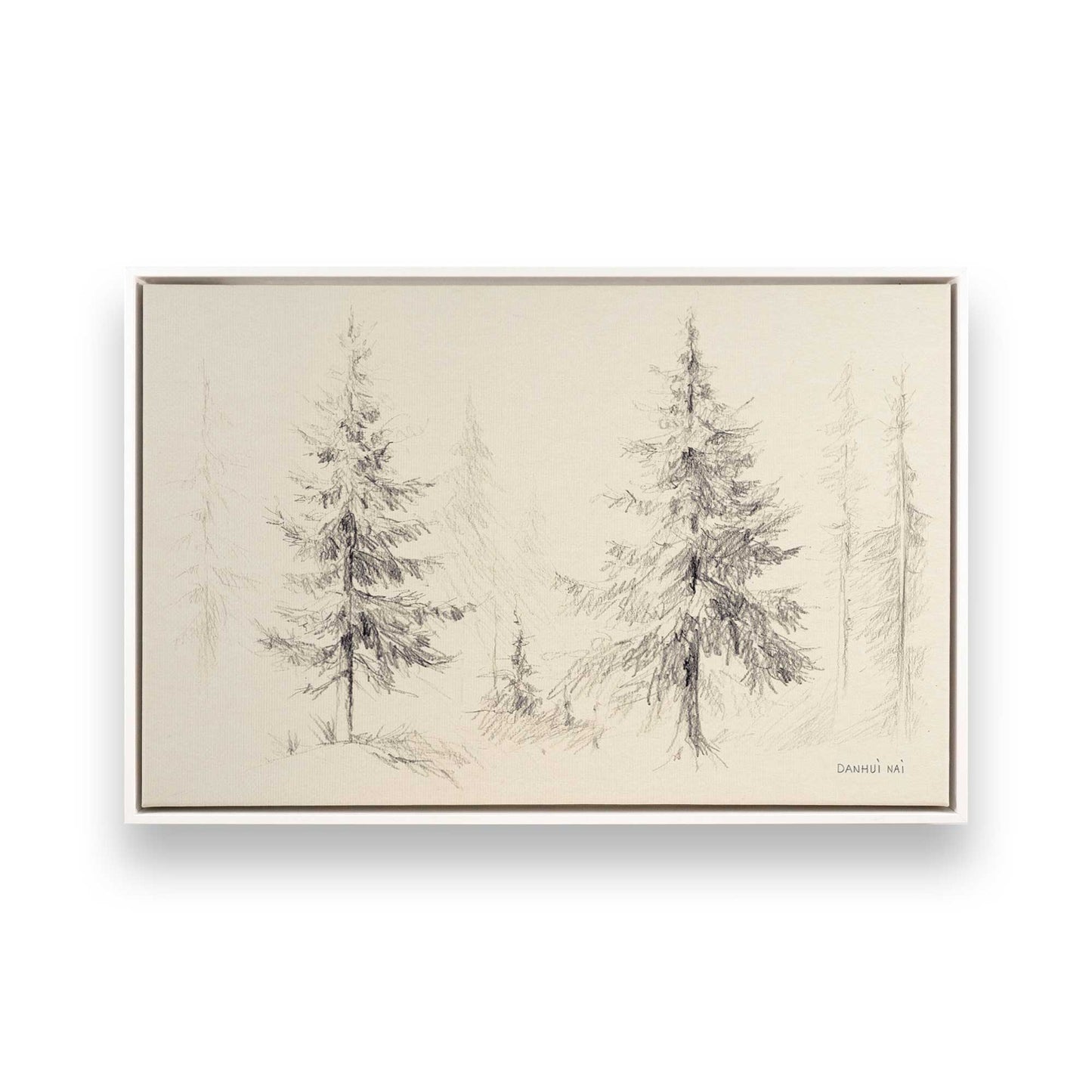 [Color:Opaque White], Picture of art in a White frame