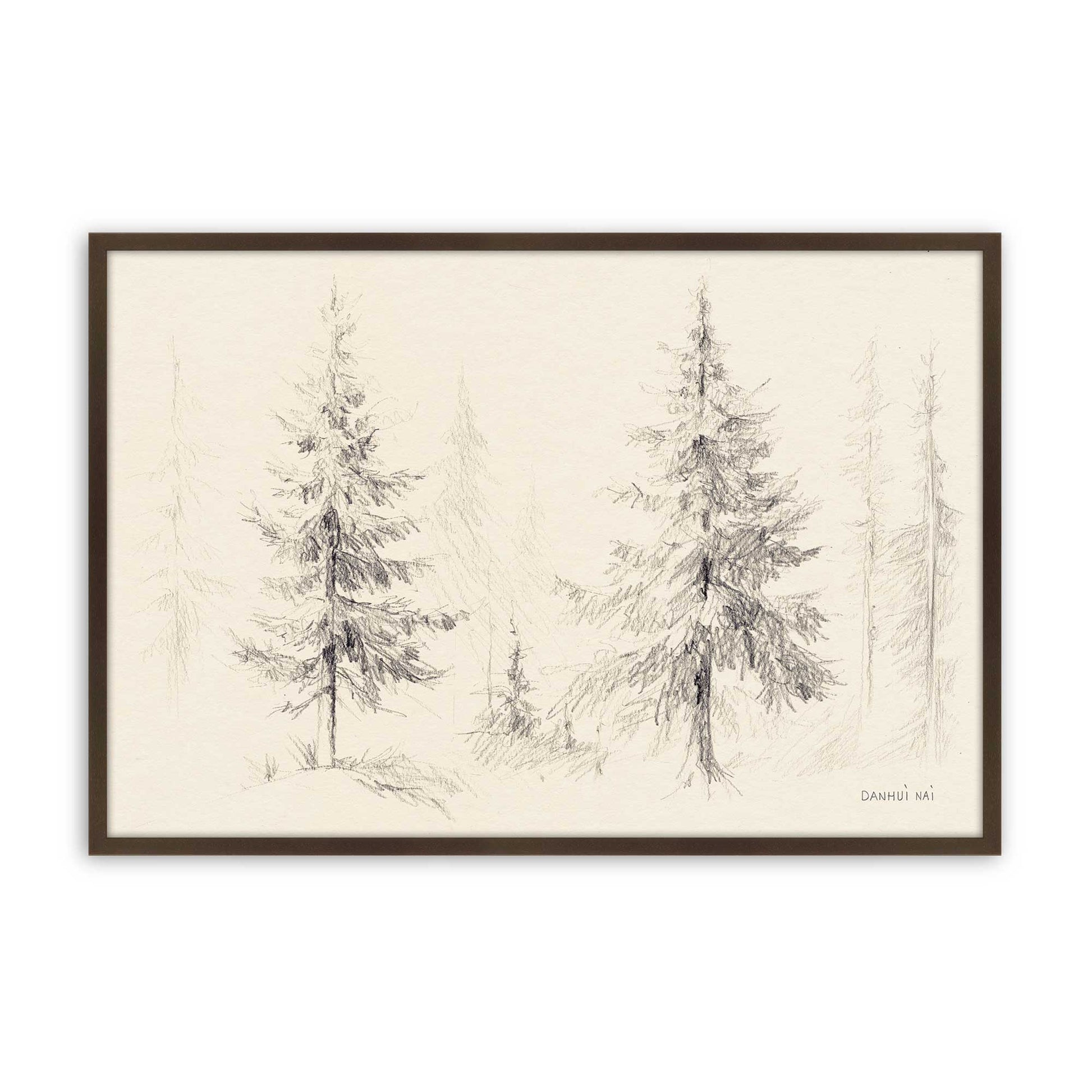 [Color:Brown], Picture of art in a Brown frame