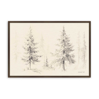 [Color:Brown], Picture of art in a Brown frame