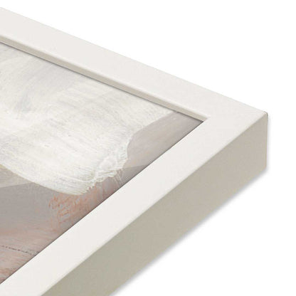 [Color:Opaque White], Picture of art in a Opaque White frame at an angle