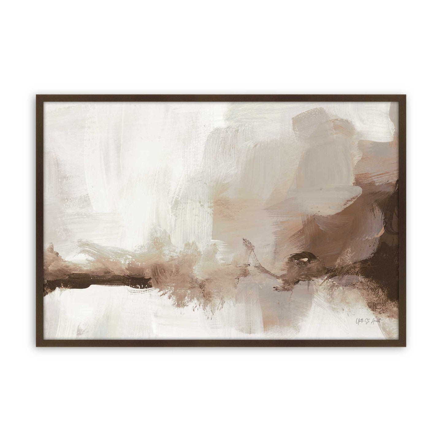 [Color:Brown], Picture of art in a Brown frame