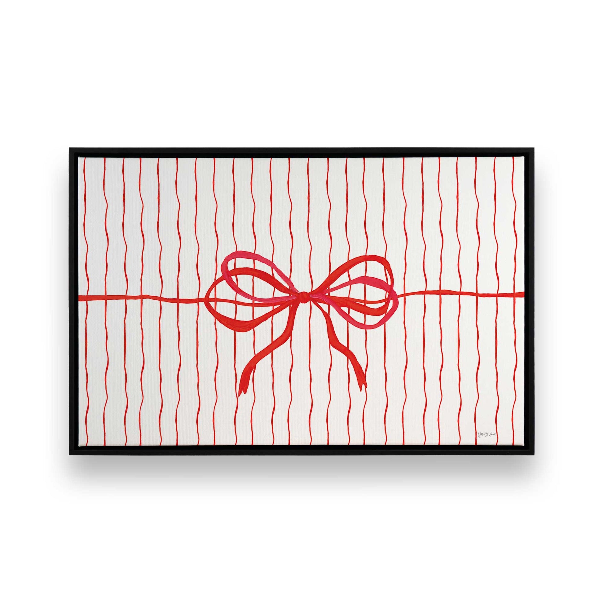 [Color:Satin Black], Picture of art in a Satin Black frame