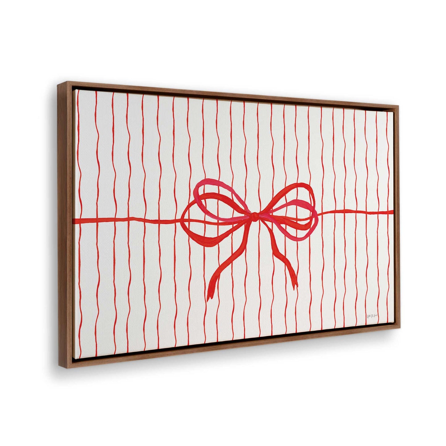 [Color:Walnut], Picture of the corner of the art