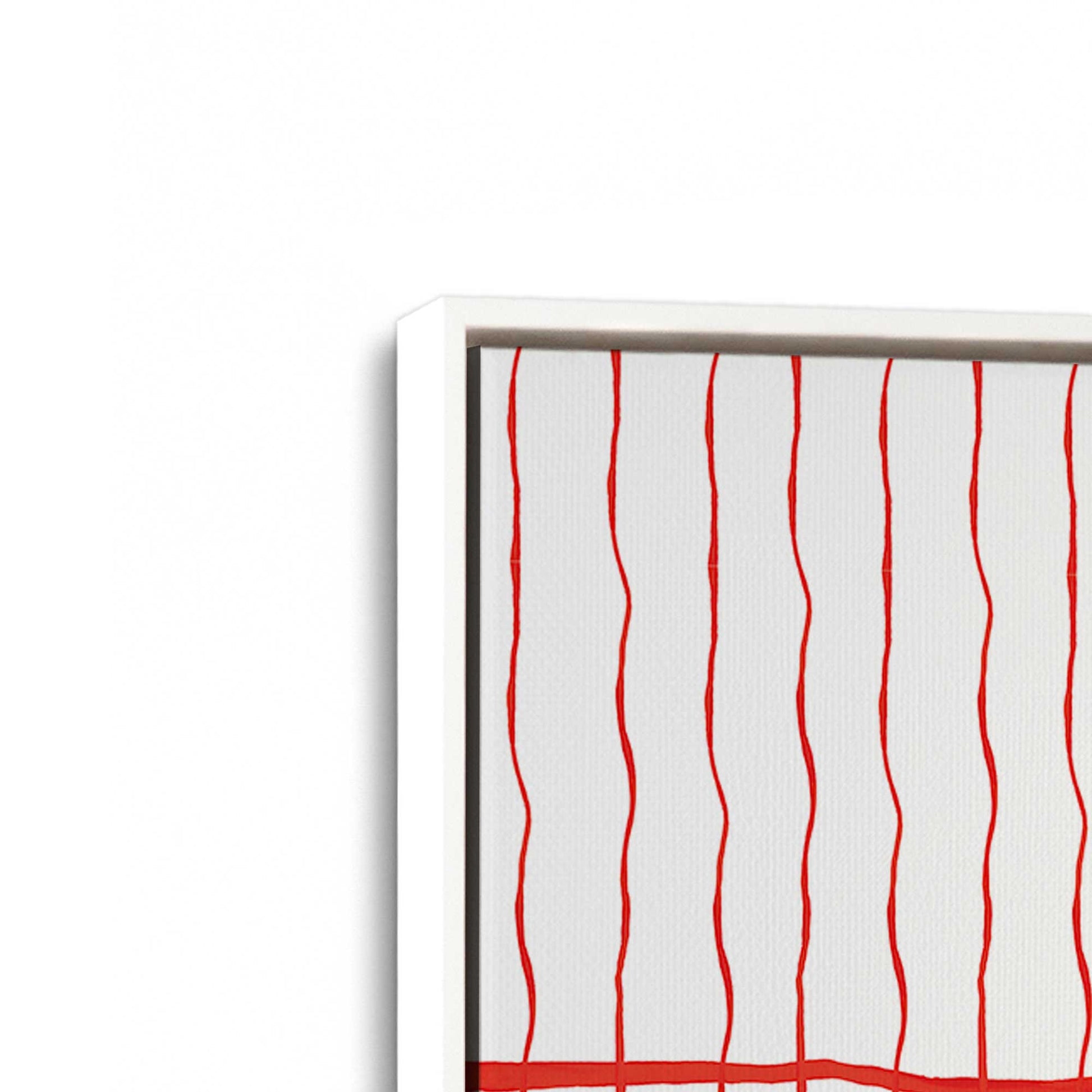 [Color:Opaque White], Picture of art in a White frame at an angle