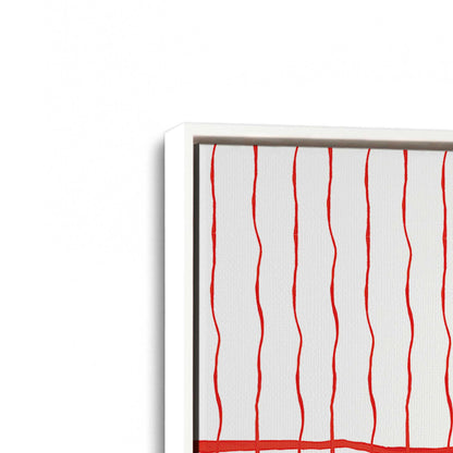 [Color:Opaque White], Picture of art in a White frame at an angle