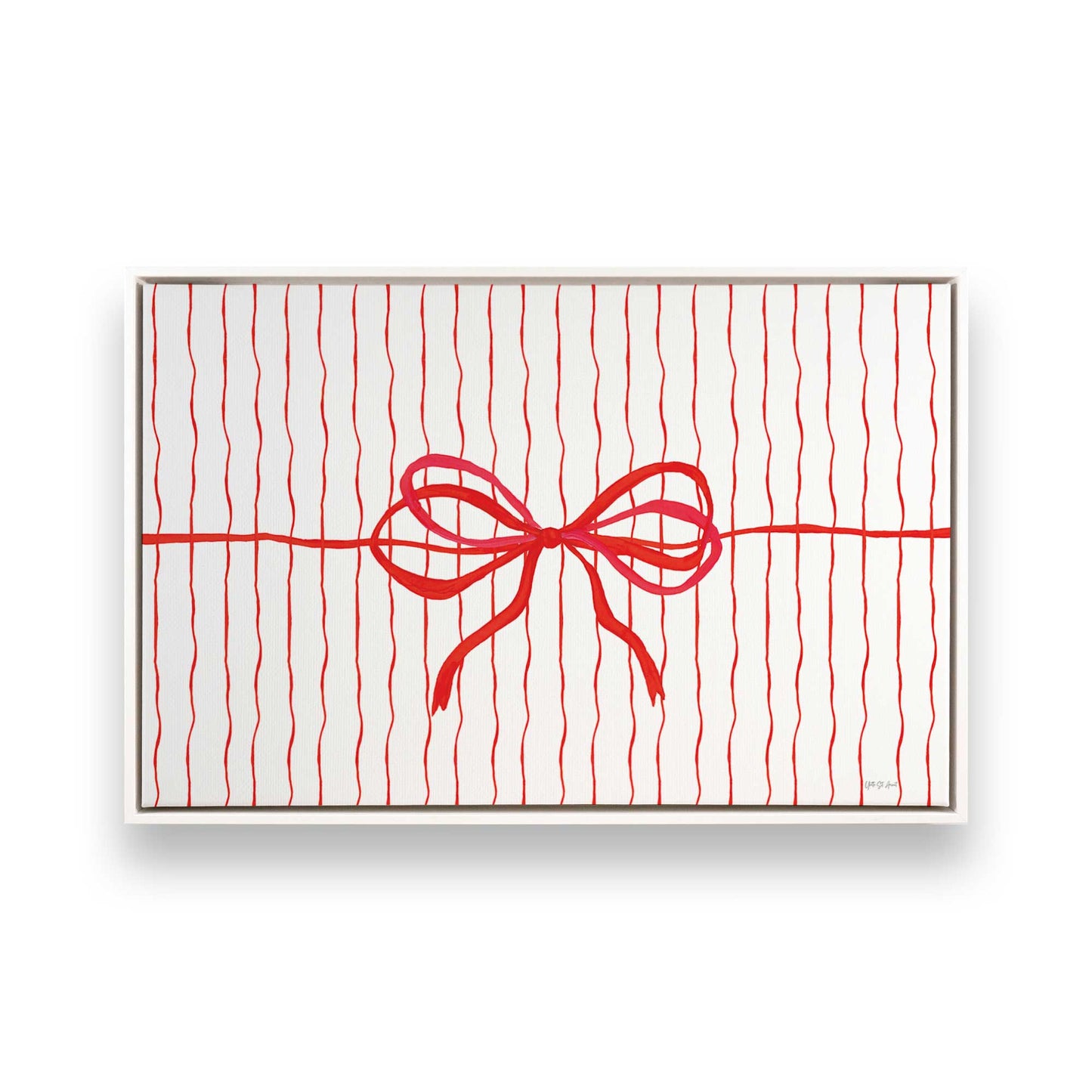 [Color:Opaque White], Picture of art in a White frame