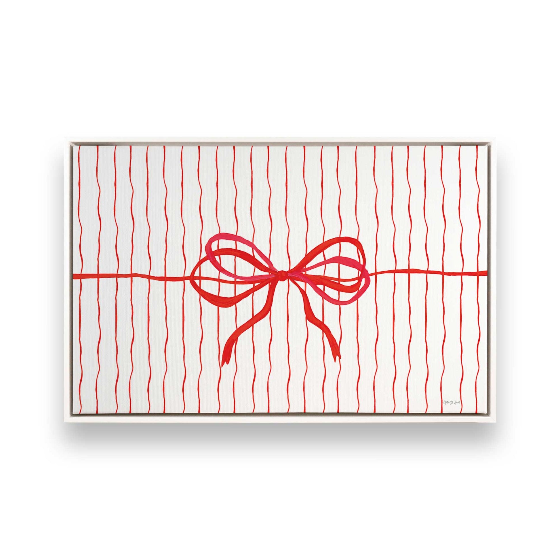 [Color:Opaque White], Picture of art in a White frame