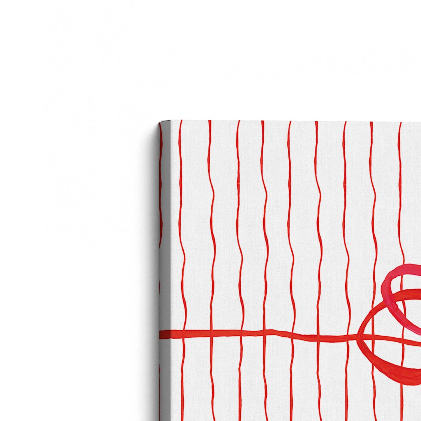 [Color:Stretched Canvas], Picture of the corner of the art