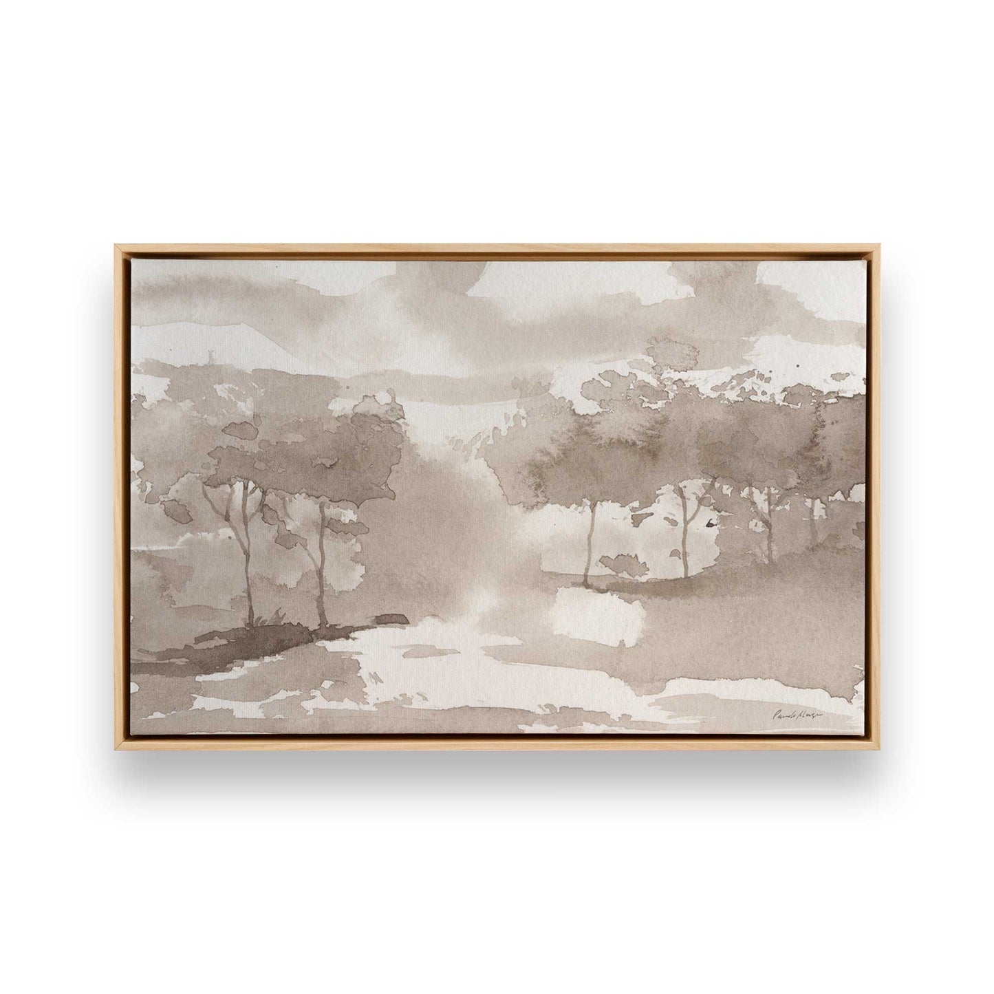 [Color:American Maple], Picture of art in a American Maple frame