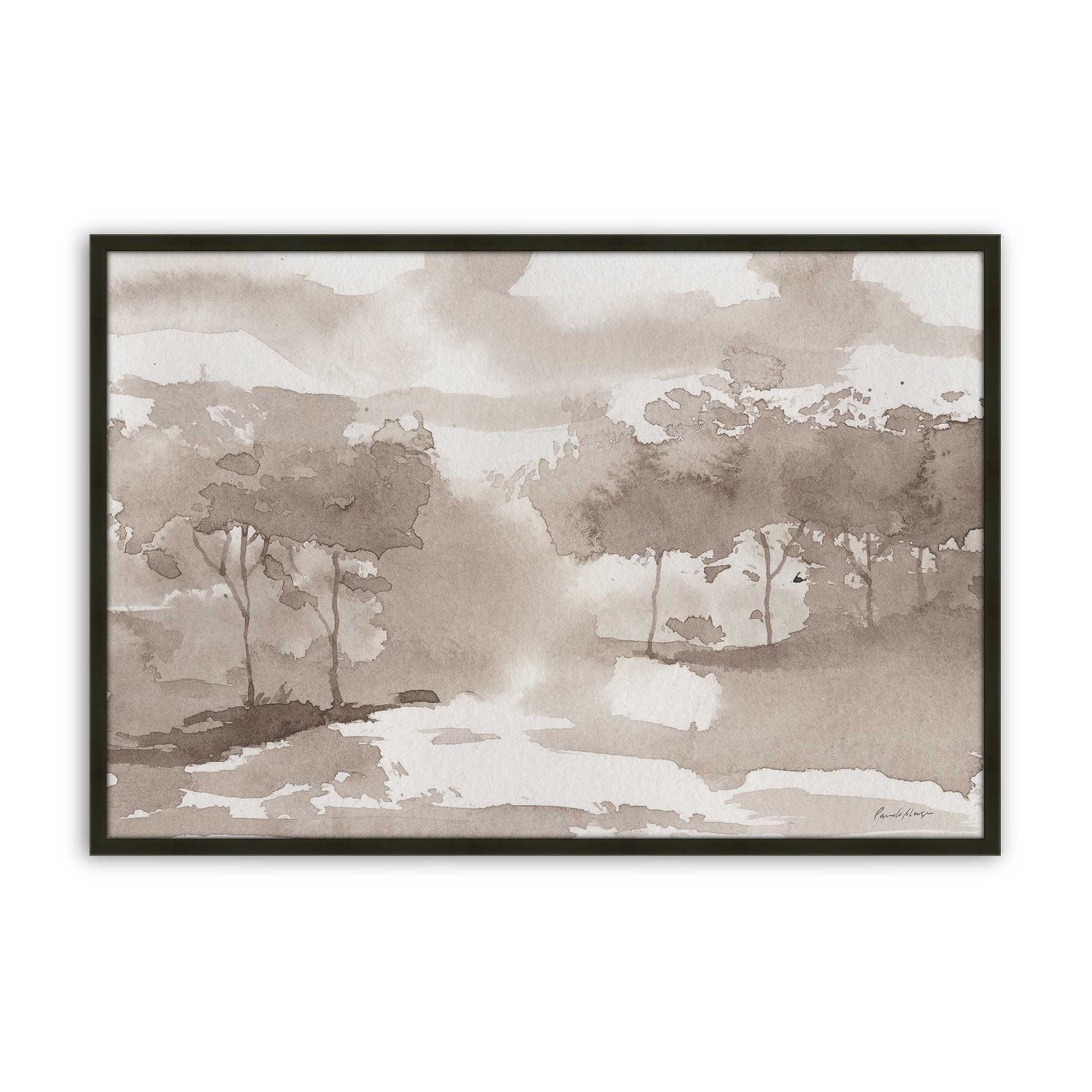 [Color:Satin Black], Picture of art in a Satin Black frame