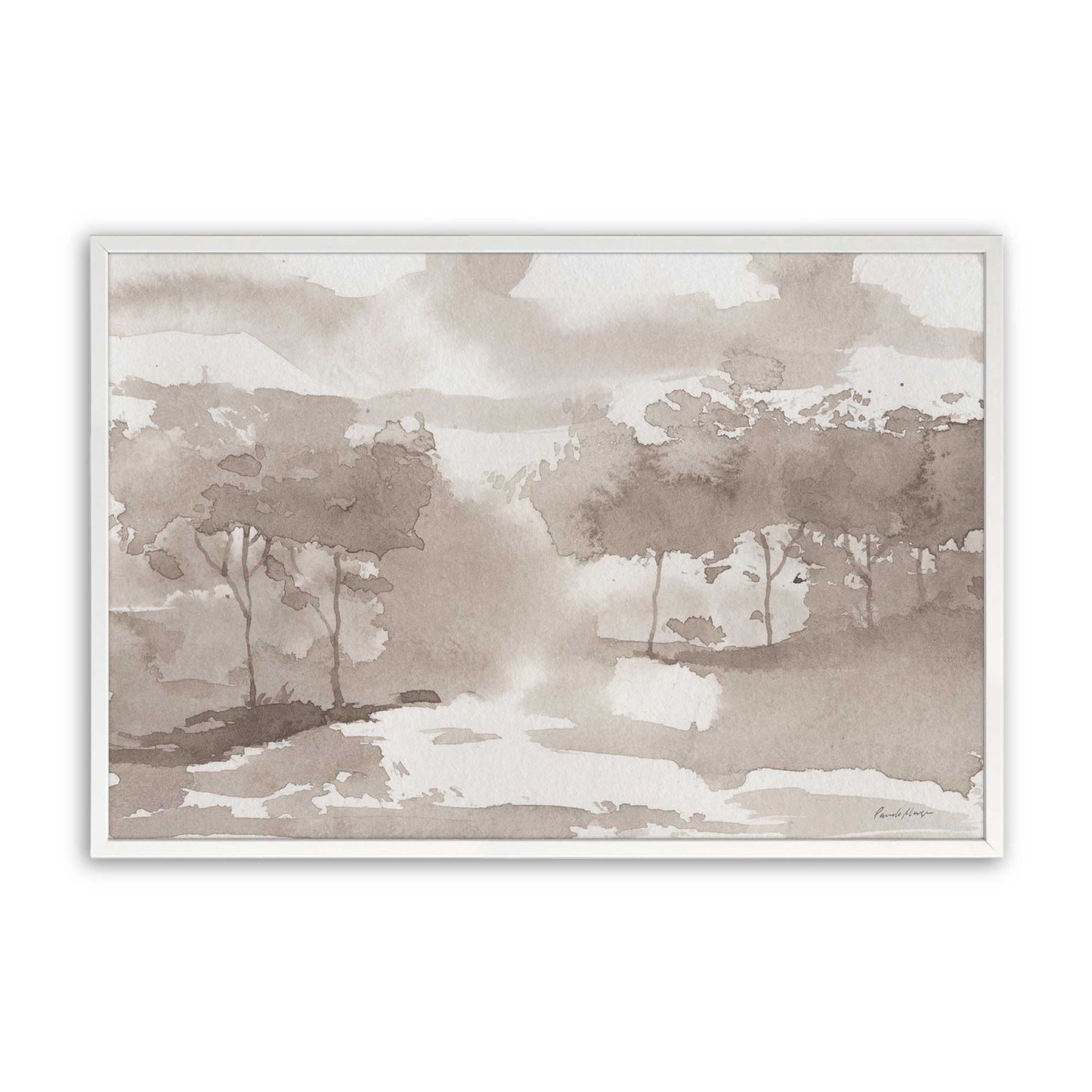 [Color:Opaque White], Picture of art in a Opaque White frame