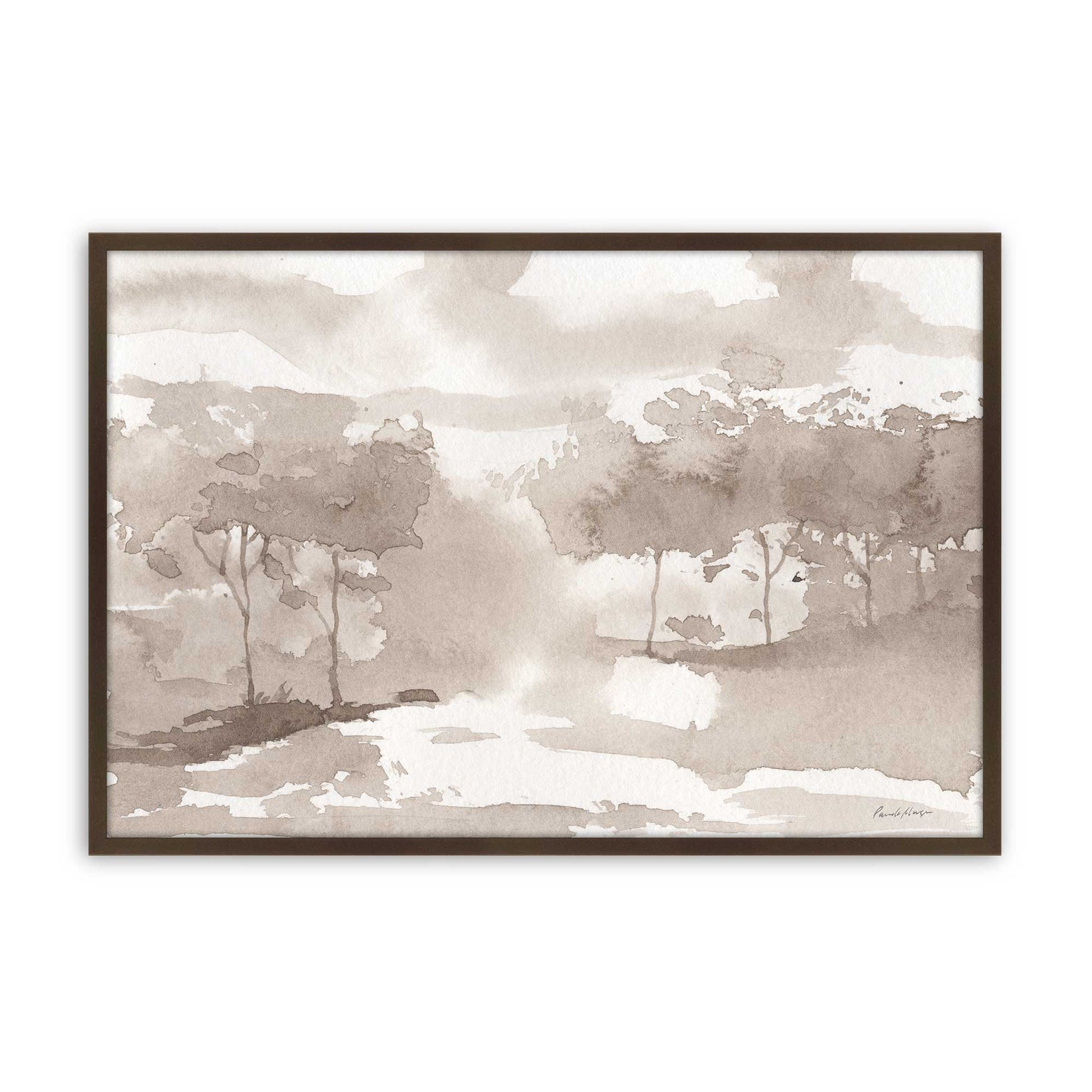 [Color:Belvinder Brown], Picture of art in a Belvinder Brown frame