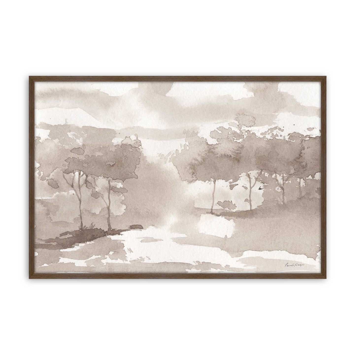 [Color:Walnut], Picture of art in a Walnut frame