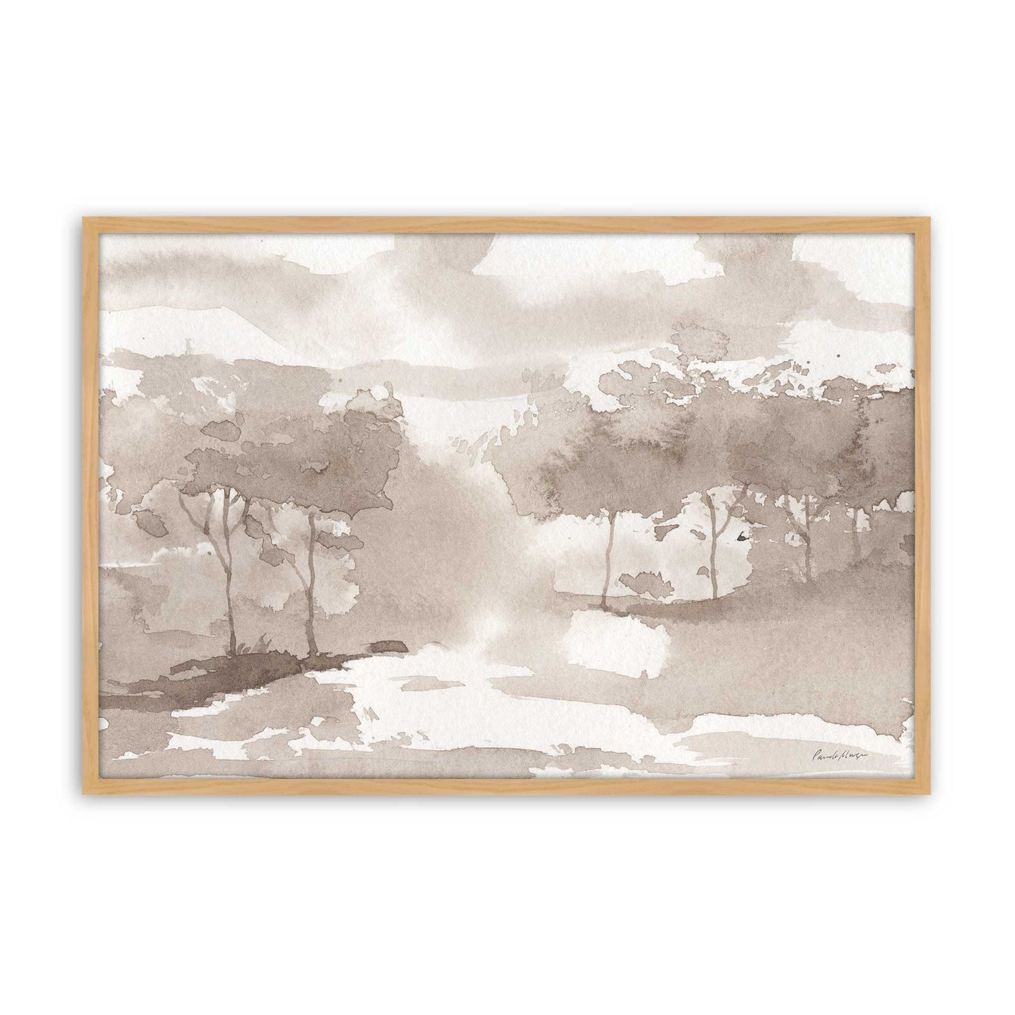 [Color:American Maple], Picture of art in a American Maple frame