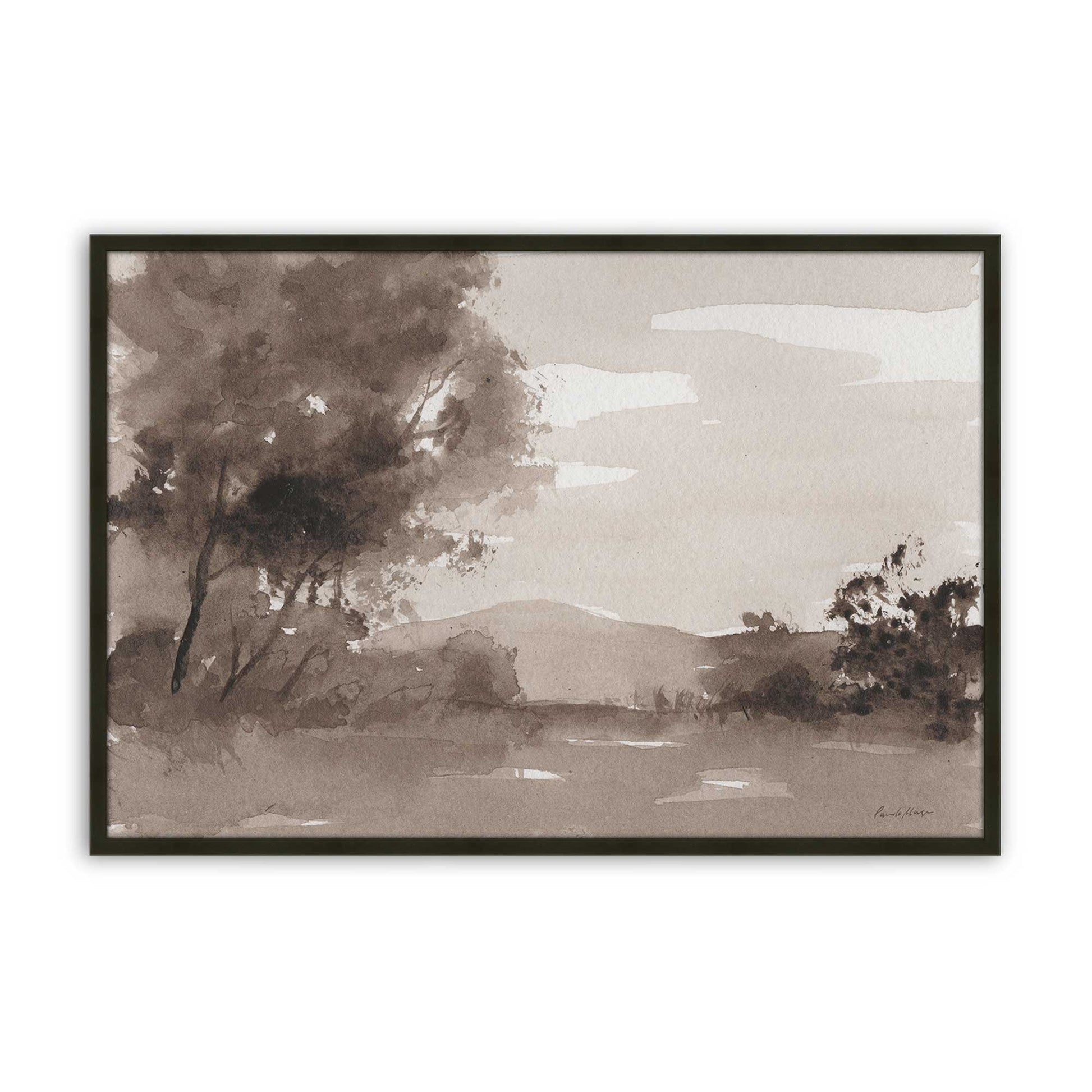 [Color:Satin Black], Picture of art in a Satin Black frame