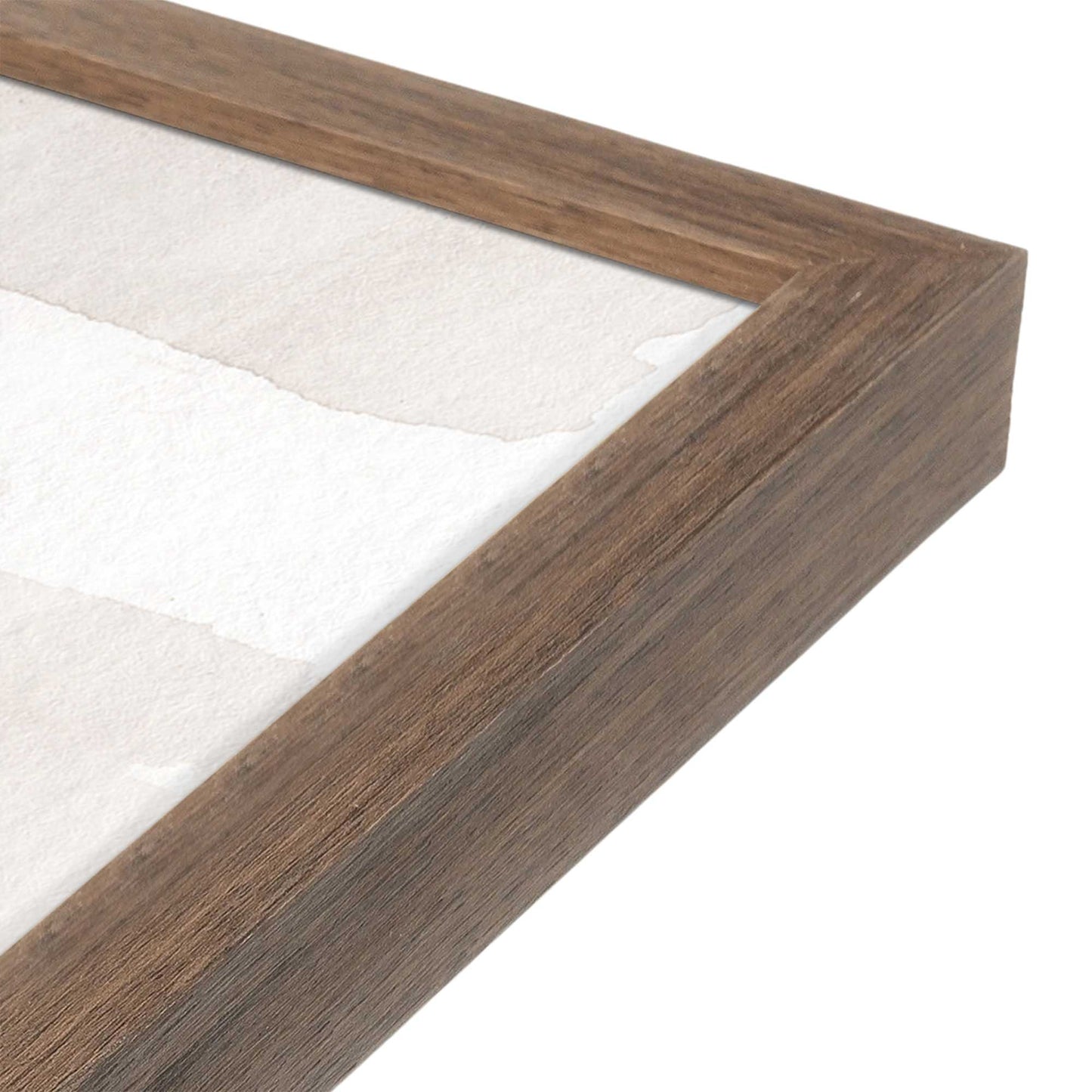 [Color:Walnut], Picture of art in a Walnut frame at an angle