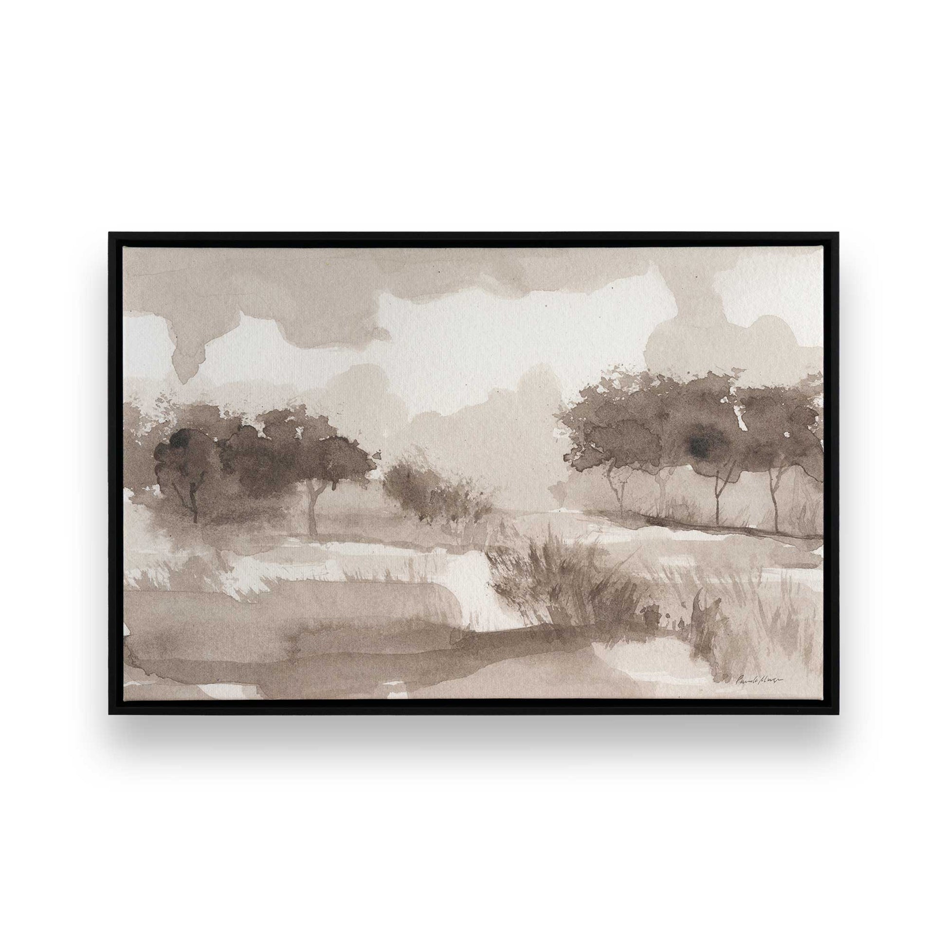 [Color:Satin Black], Picture of art in a Satin Black frame