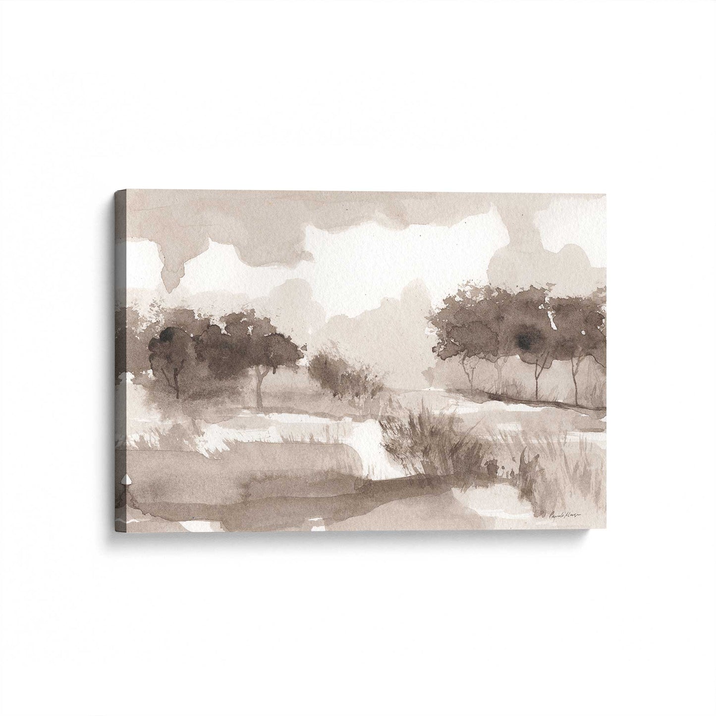 [Color:Stretched Canvas], Picture of art at an angle