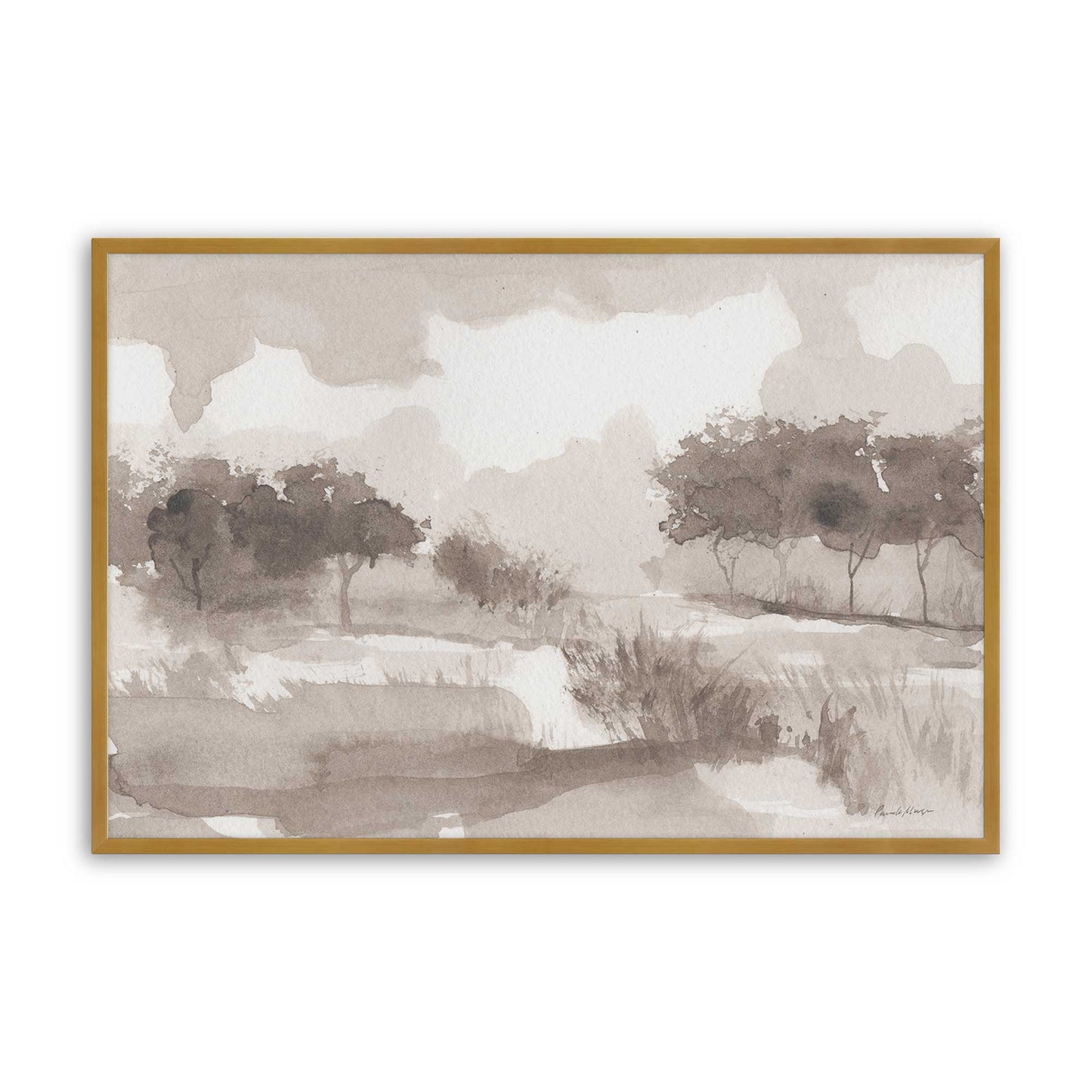 [Color:Polished Gold], Picture of art in a Polished Gold frame