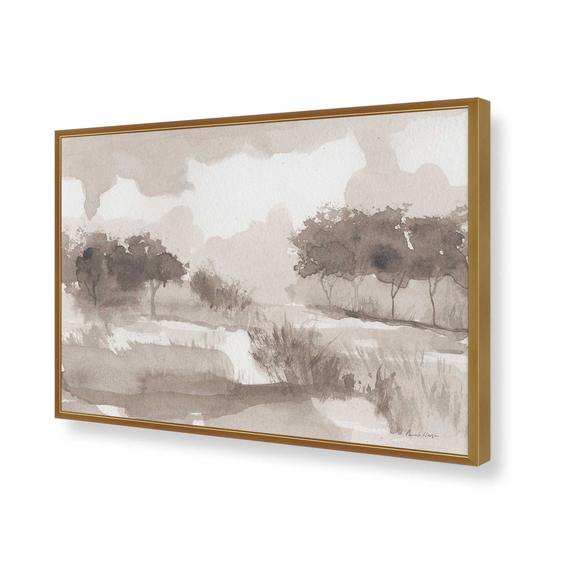 [Color:Polished Gold], Picture of art in a Polished Gold frame of the corner