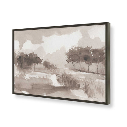 [Color:Satin Black], Picture of art in a Satin Black frame of the corner