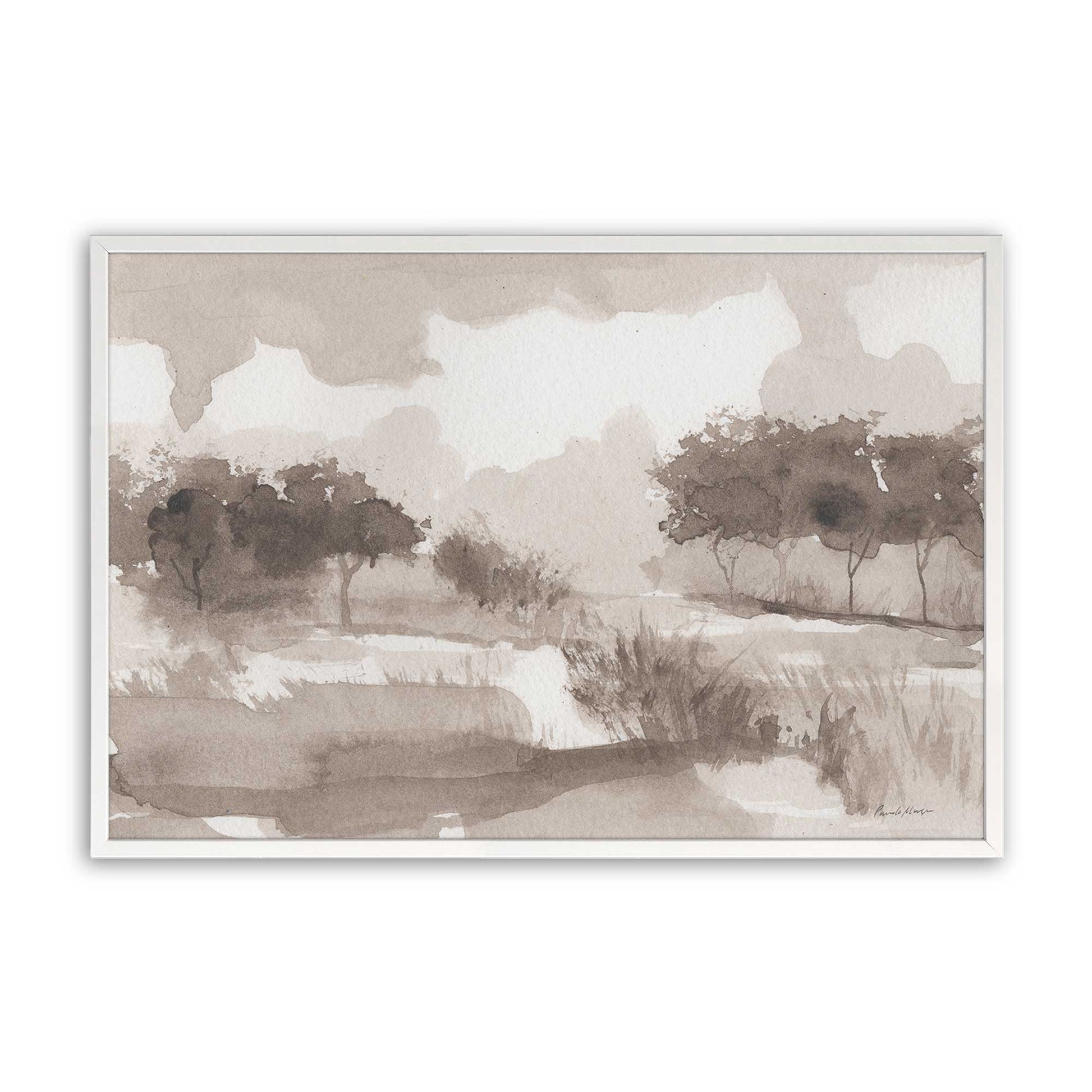 [Color:Opaque White], Picture of art in a Opaque White frame