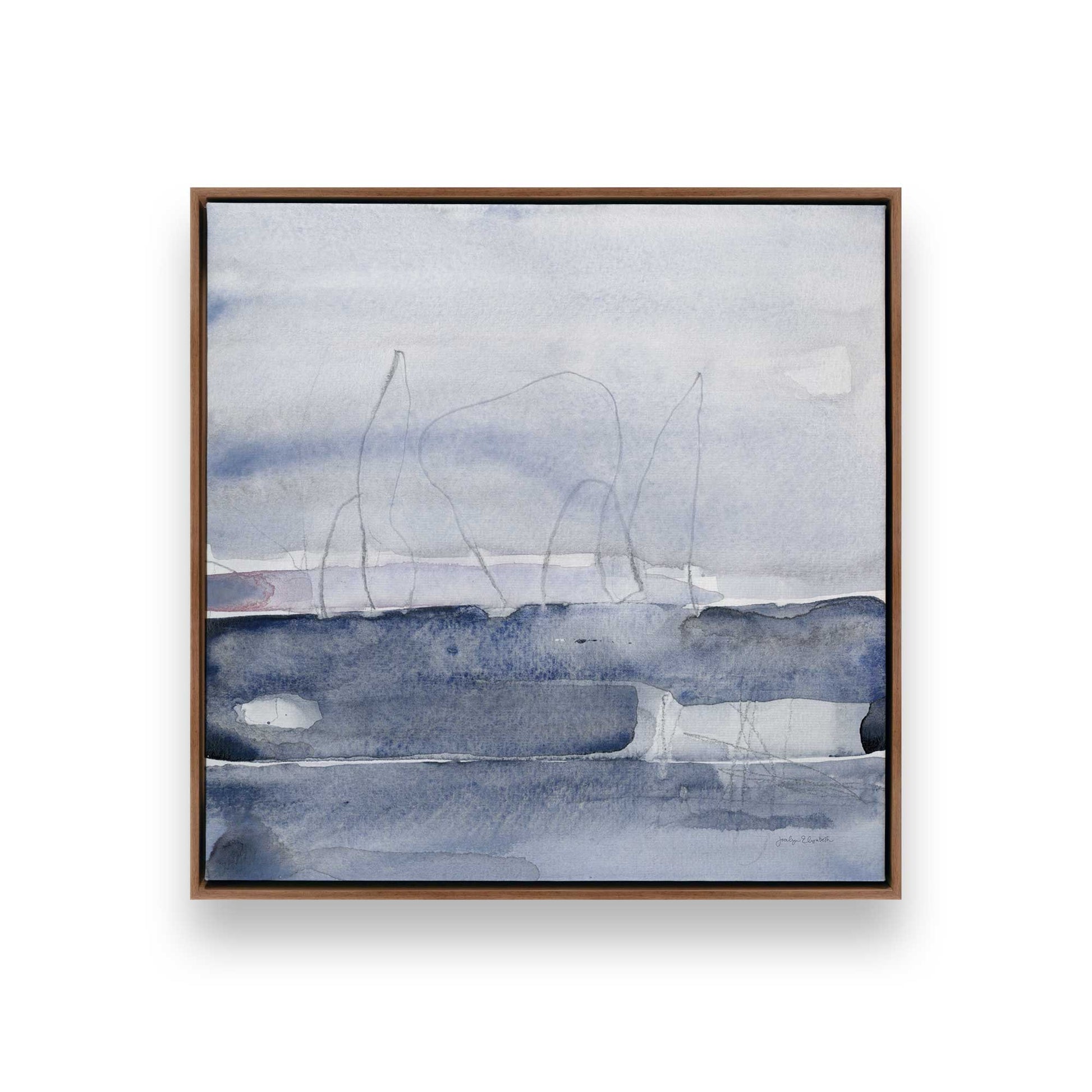 [Color:Walnut], Picture of art in a Walnut frame