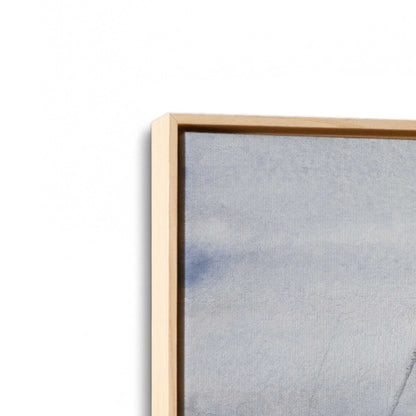 [Color:American Maple], Picture of art in a American Maple frame at an angle