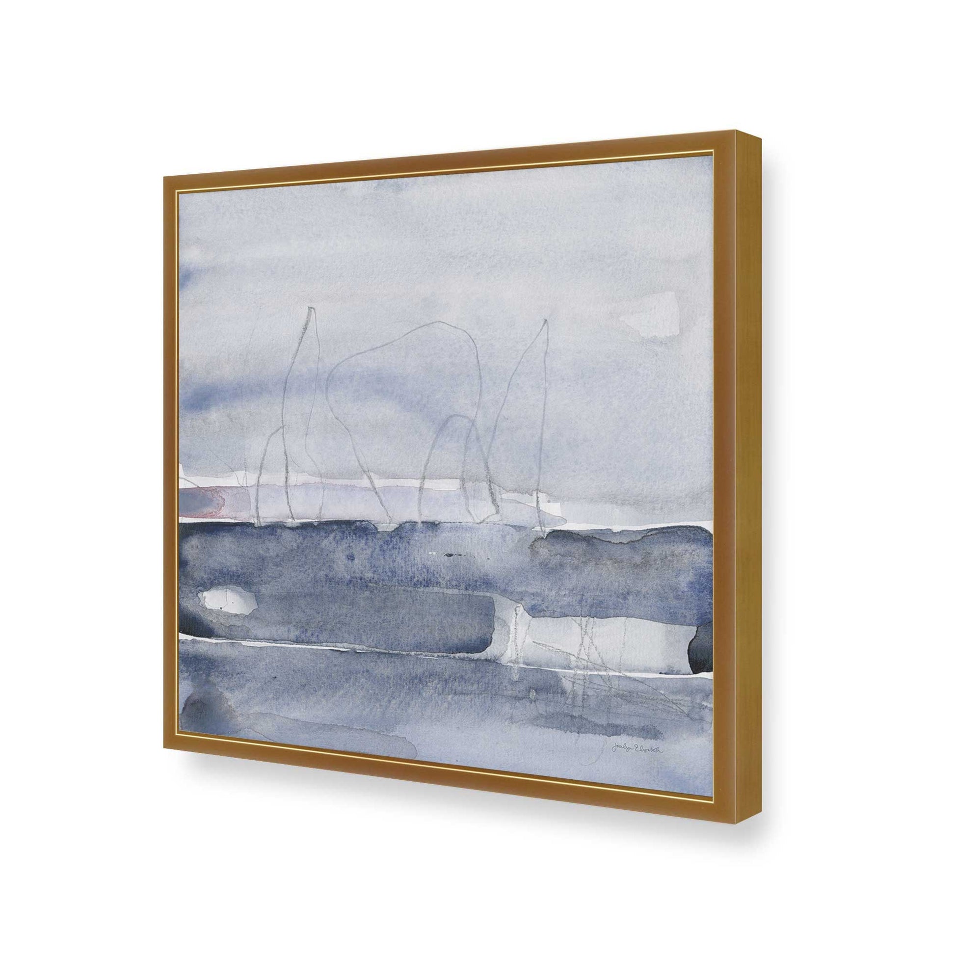 [Color:Polished Gold], Picture of art in a Polished Gold frame of the corner