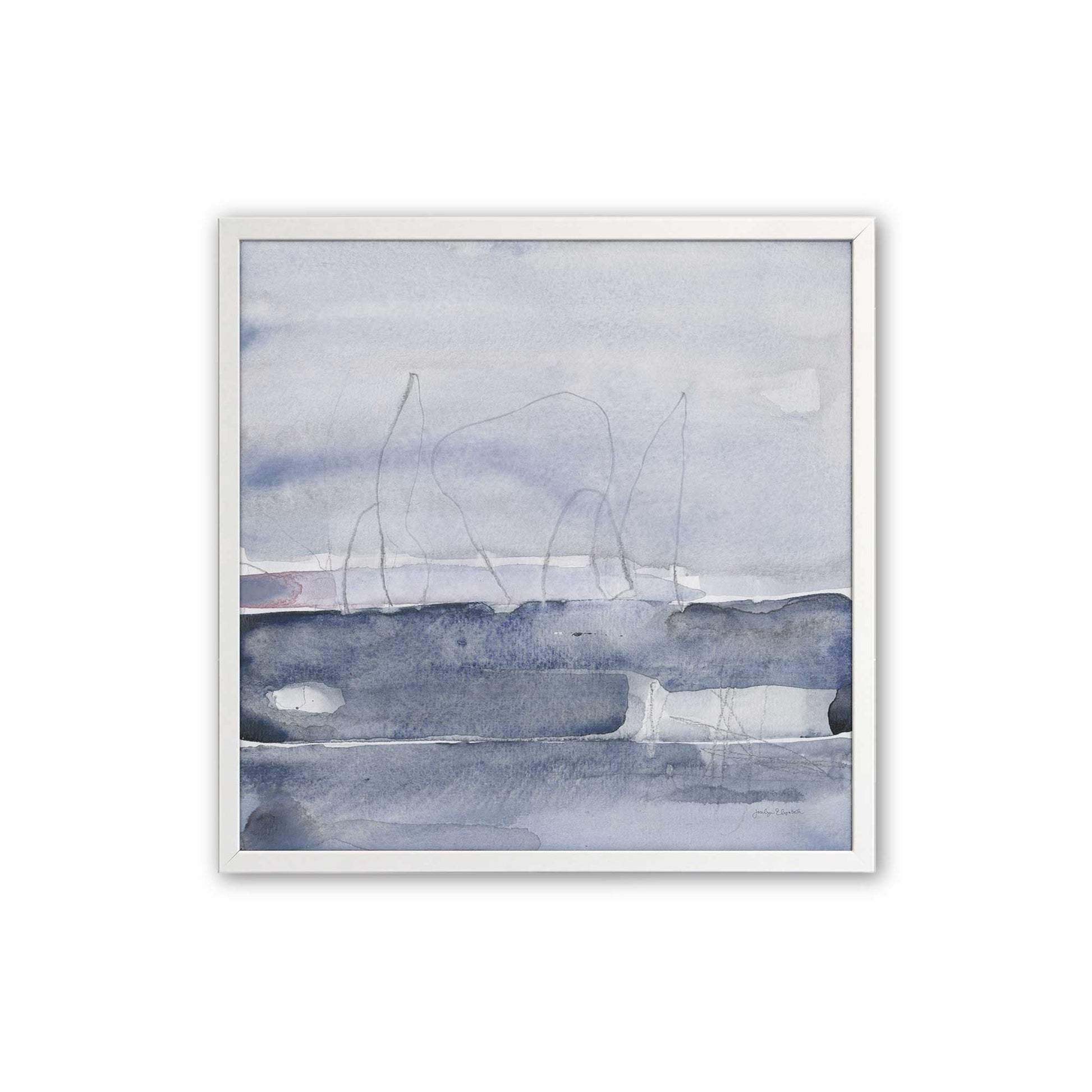 [Color:Opaque White], Picture of art in an Opaque White frame