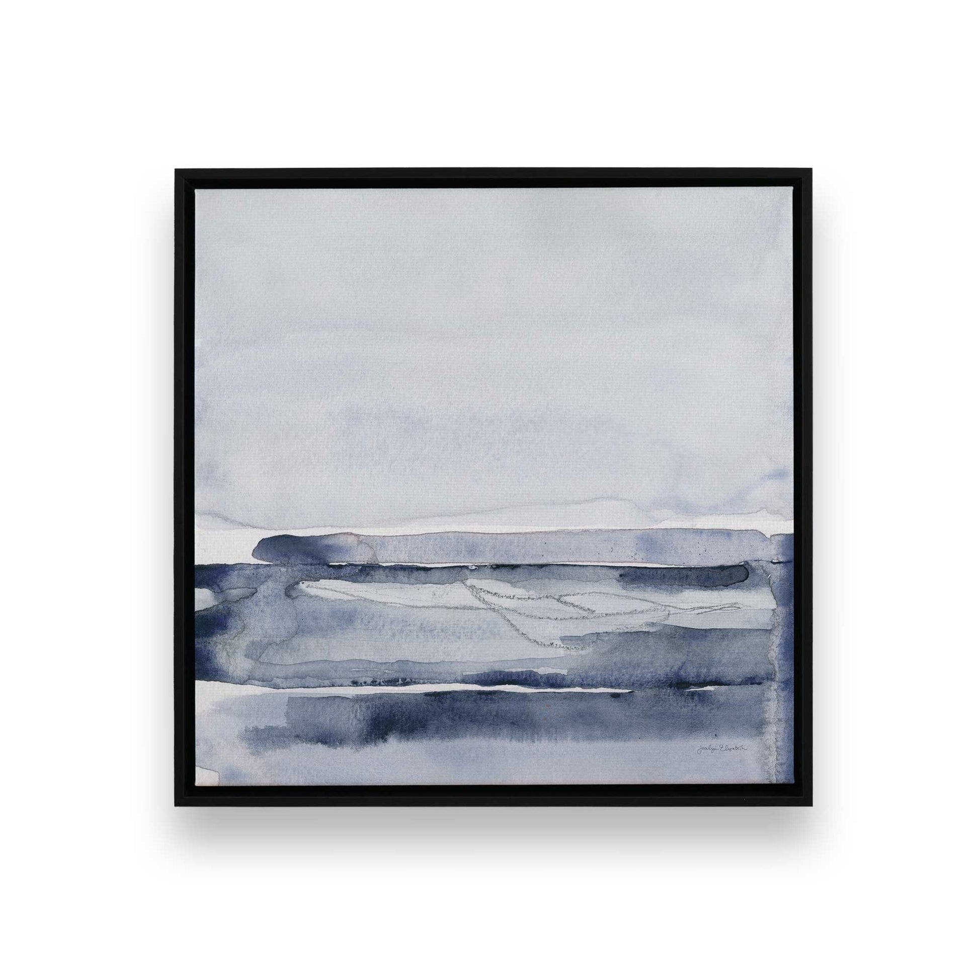 [Color:Satin Black], Picture of art in a Satin Black frame