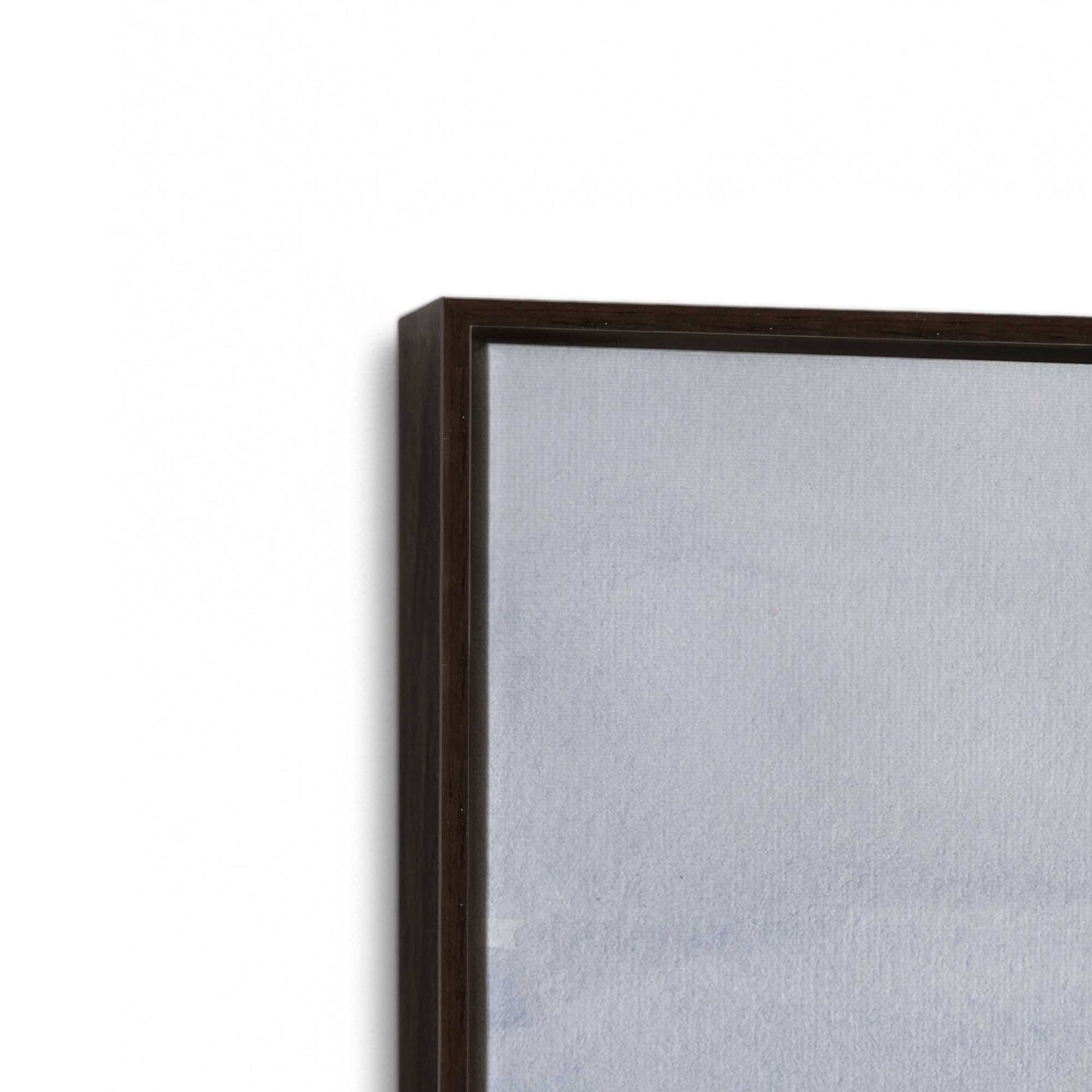 [Color:Espresso], Picture of art in a Espresso frame at an angle
