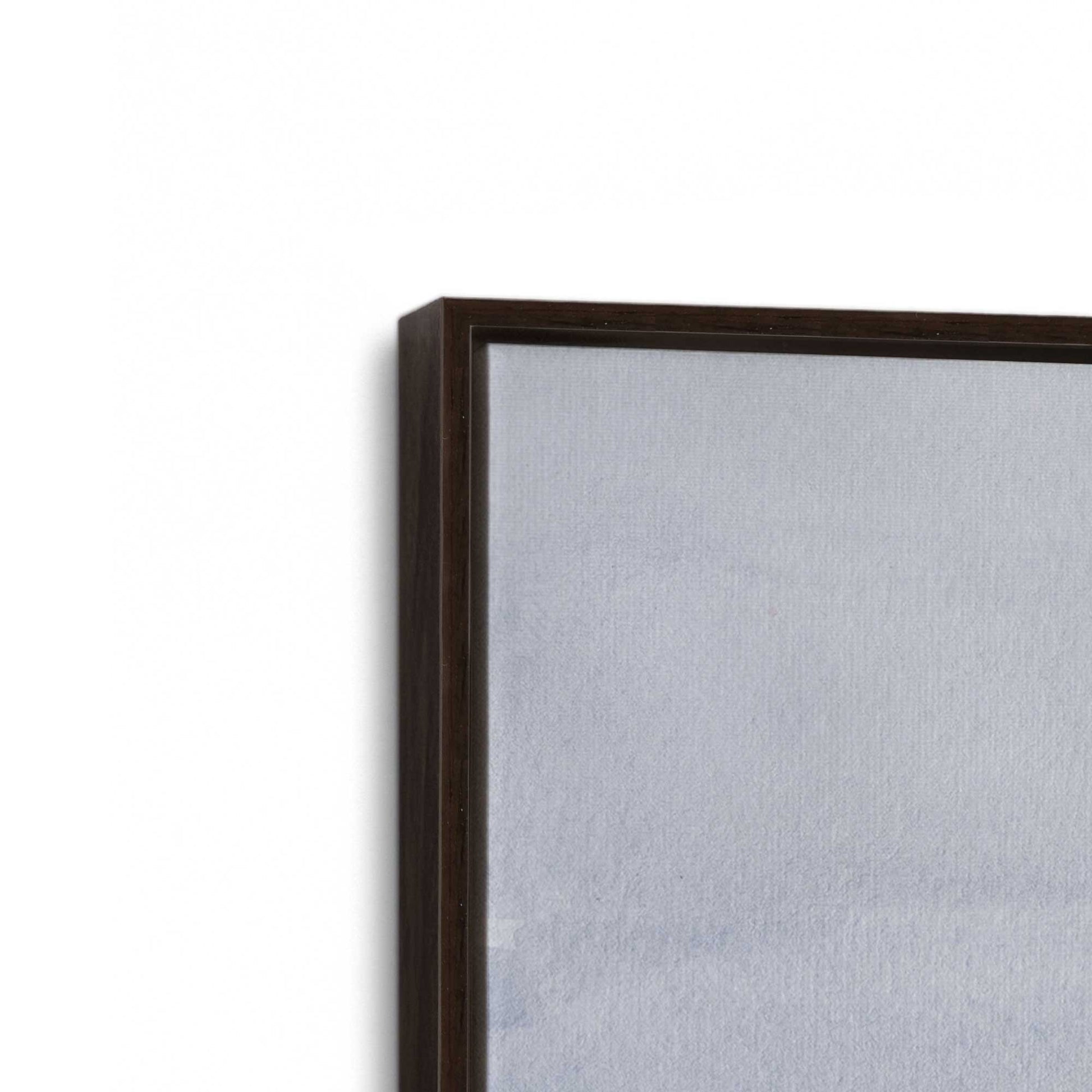 [Color:Espresso], Picture of art in a Espresso frame at an angle