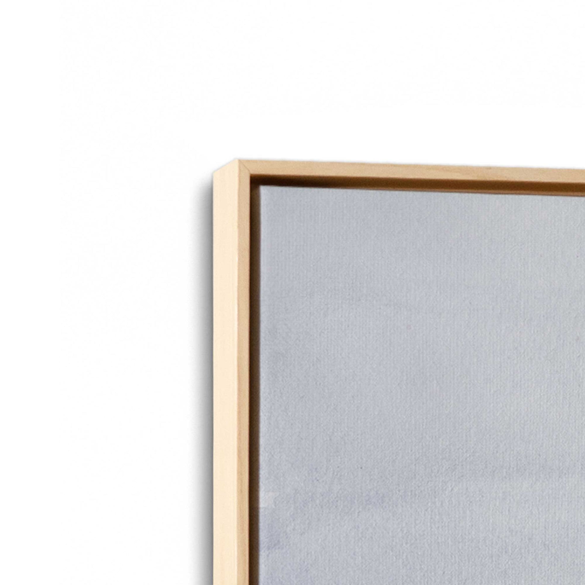 [Color:American Maple], Picture of art in a American Maple frame at an angle