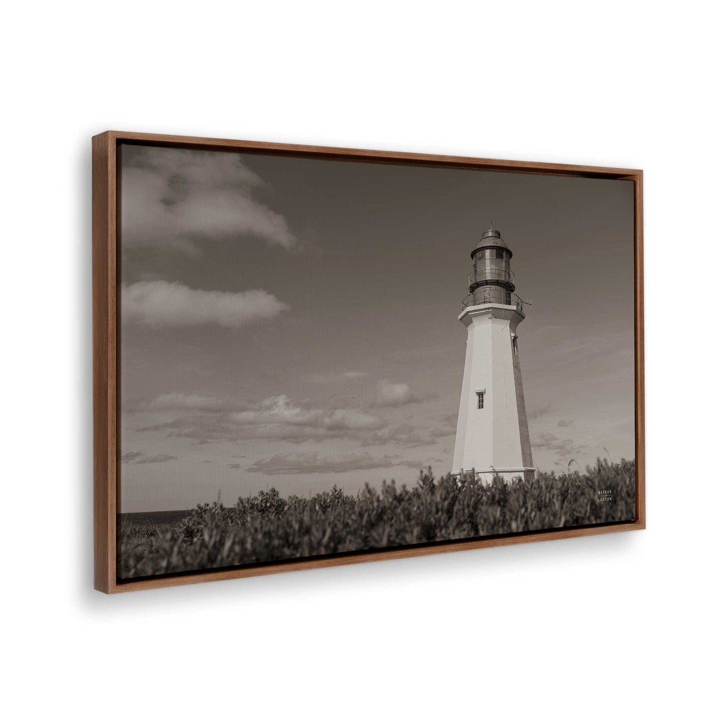 [Color:Walnut], Picture of the corner of the art