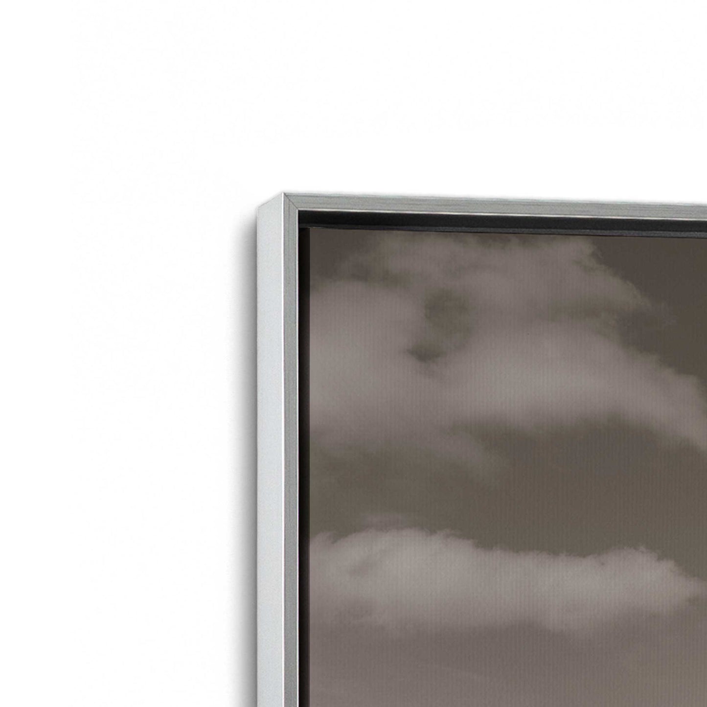 [Color:Polished Chrome], Picture of art in a Polished Chrome frame at an angle