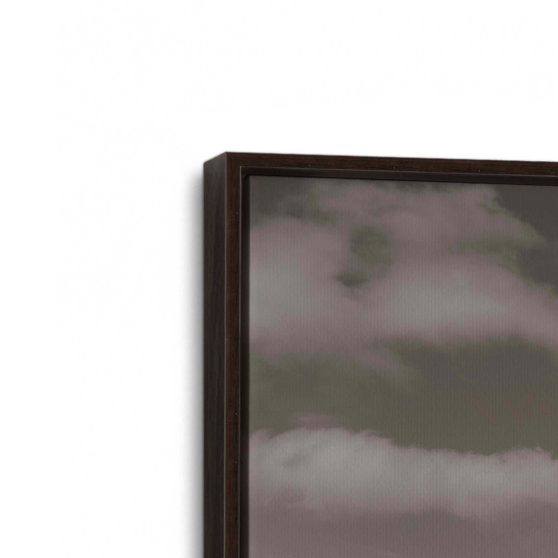 [Color:Espresso], Picture of art in a Espresso frame at an angle