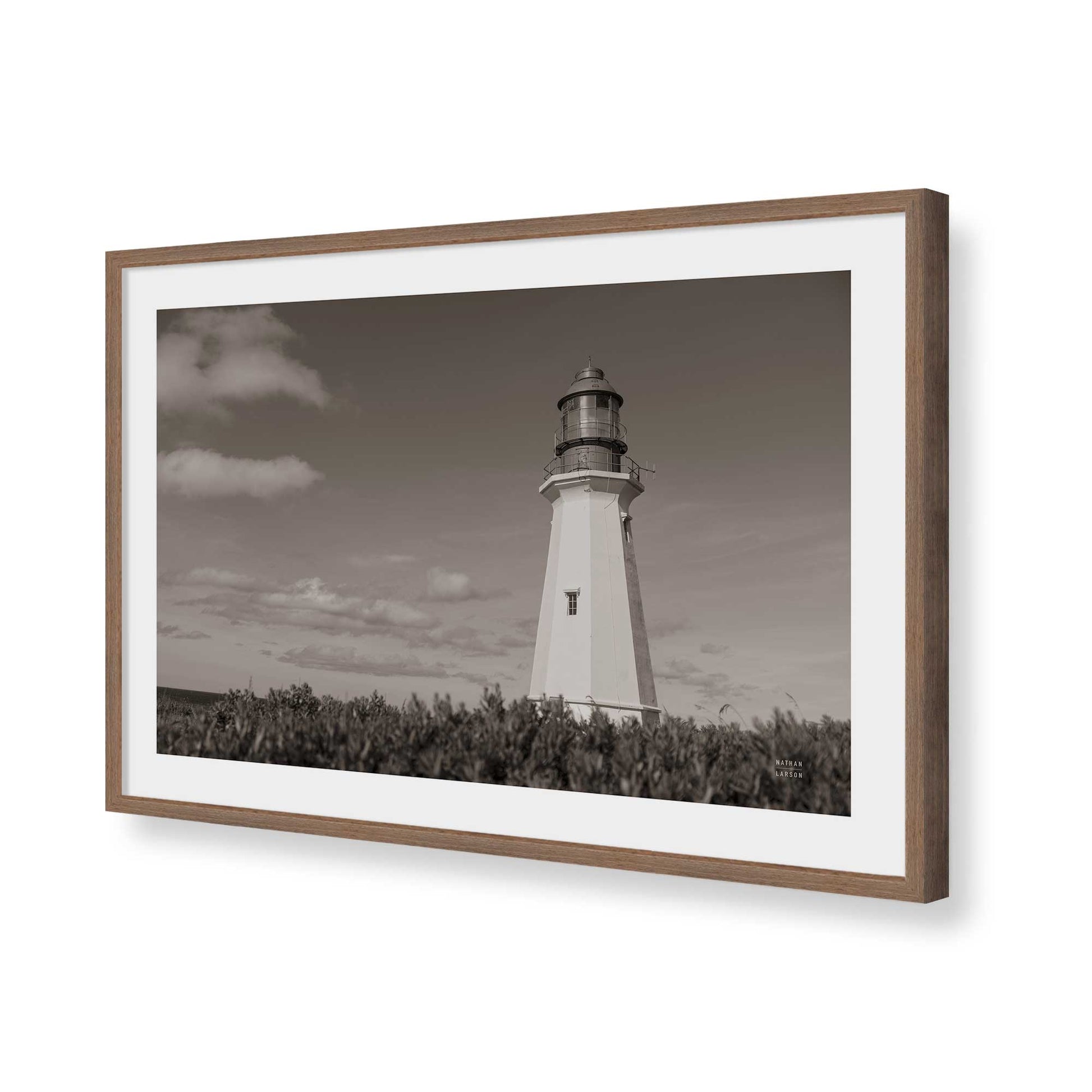 [Color:Walnut], Picture of art in a Walnut frame of the corner