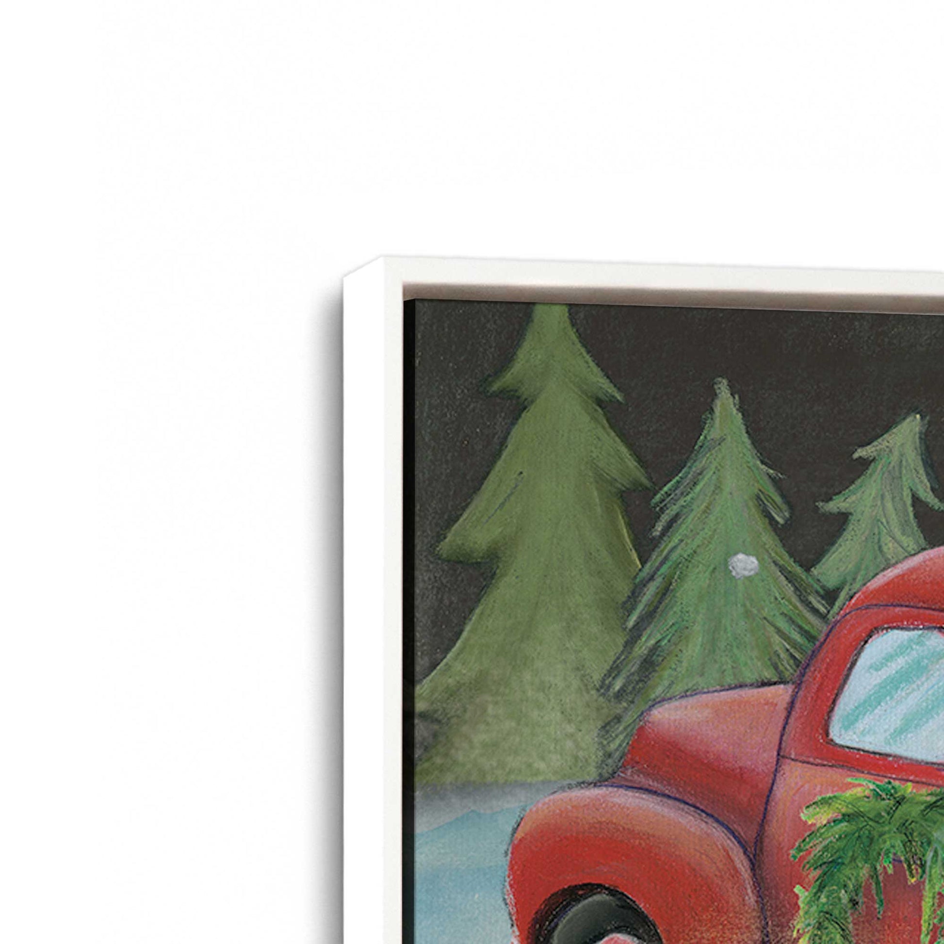 [Color:Opaque White], Picture of art in a White frame at an angle