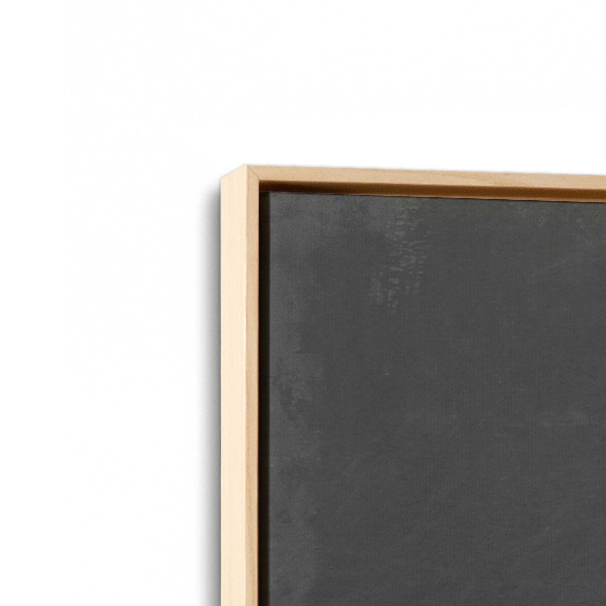 [Color:American Maple], Picture of art in a American Maple frame at an angle