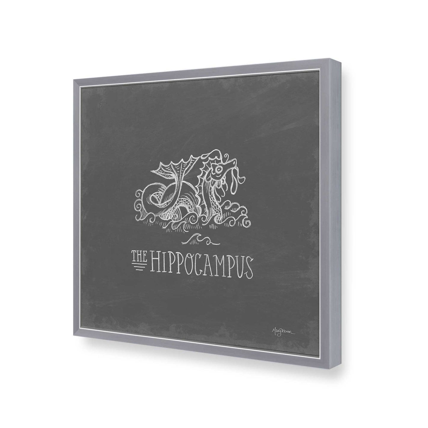 [Color:Polished Chrome], Picture of art in a Polished Chrome frame of the corner