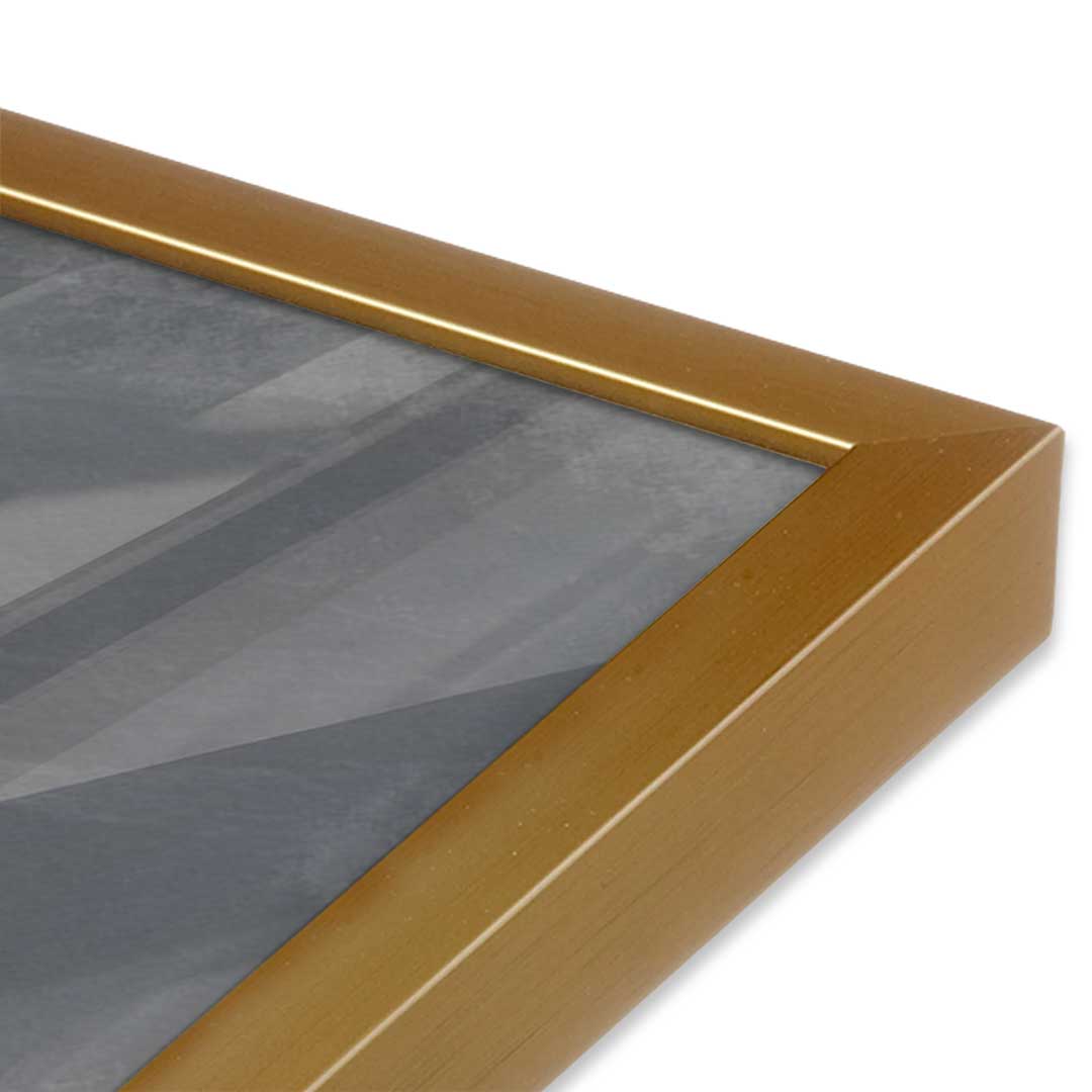 [Color:Polished Gold], Picture of art in a Polished Gold frame at an angle